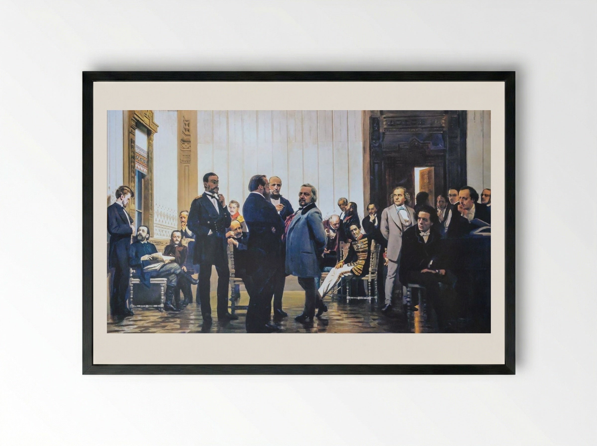 Slavic Composers - Ilya Repin - Framed Print Black