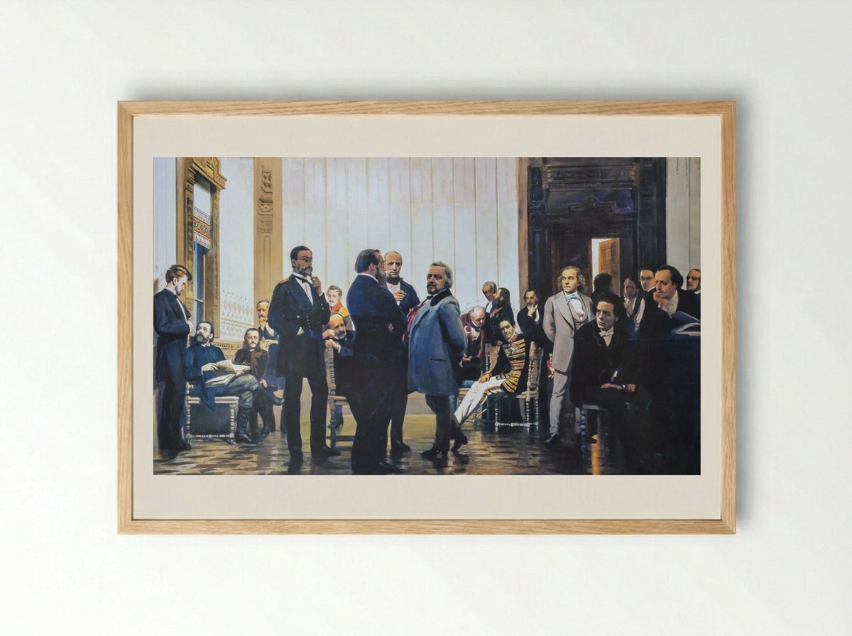 Slavic Composers - Ilya Repin - Framed Print Wood