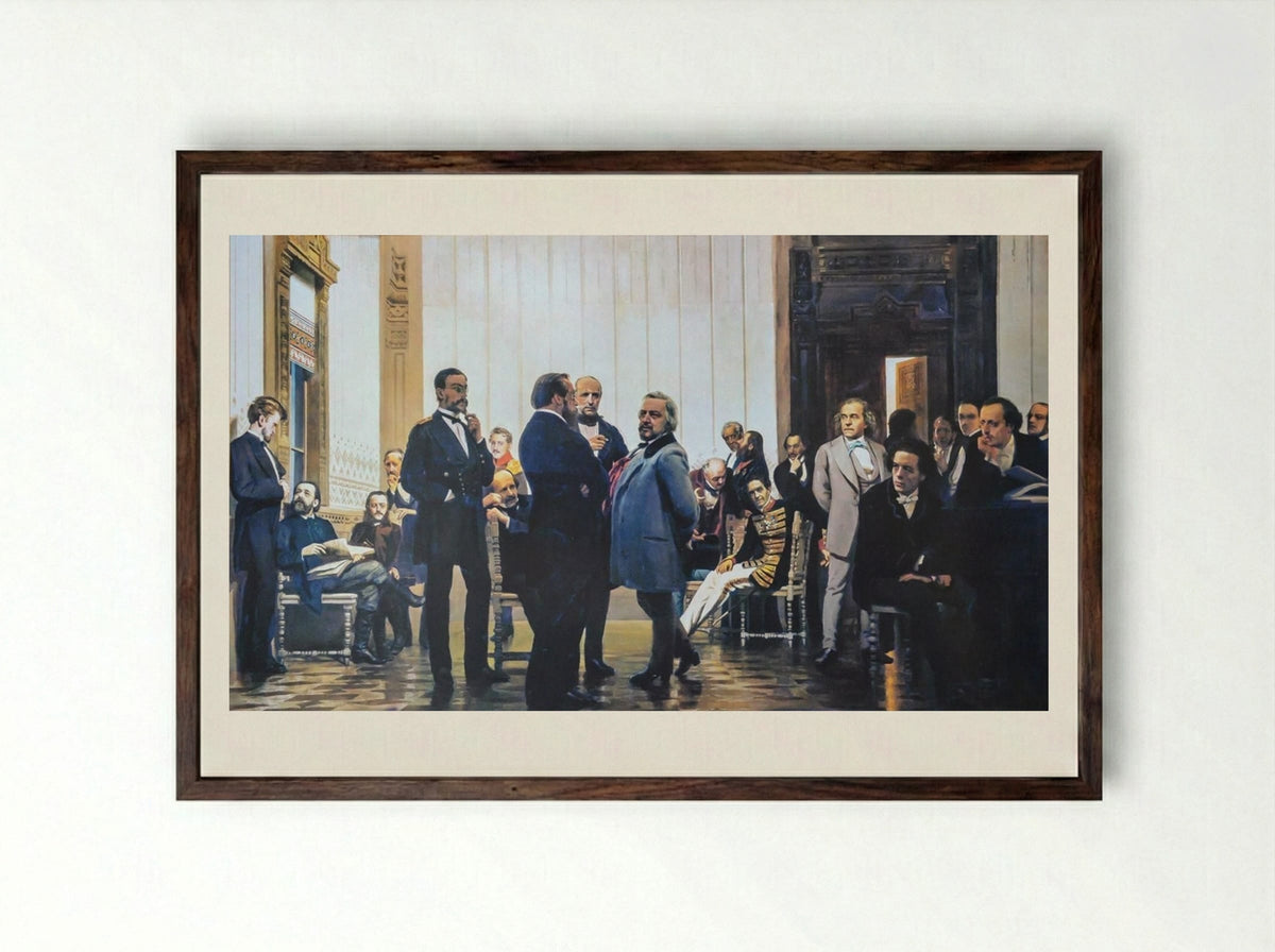 Slavic Composers - Ilya Repin - Framed Print Dark Wood