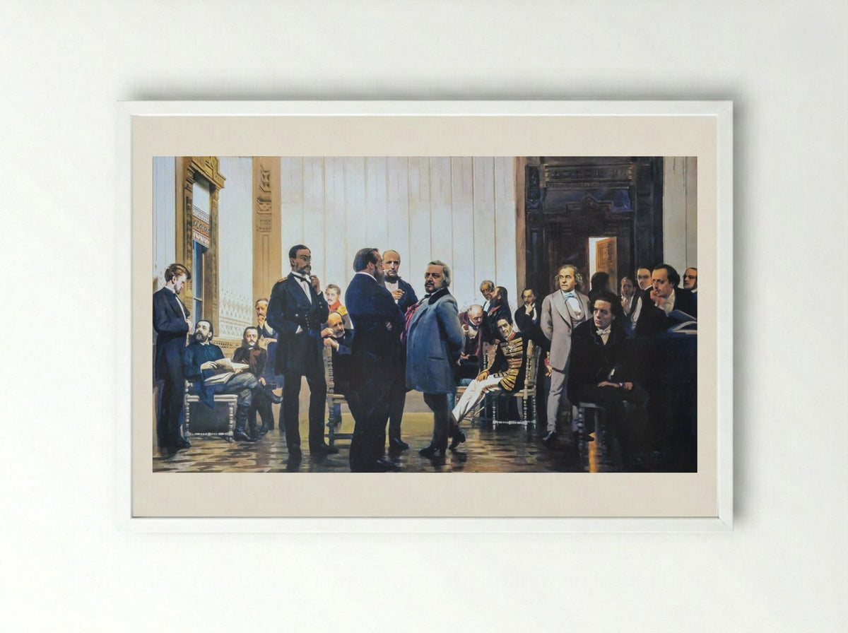 Slavic Composers - Ilya Repin - Framed Print White