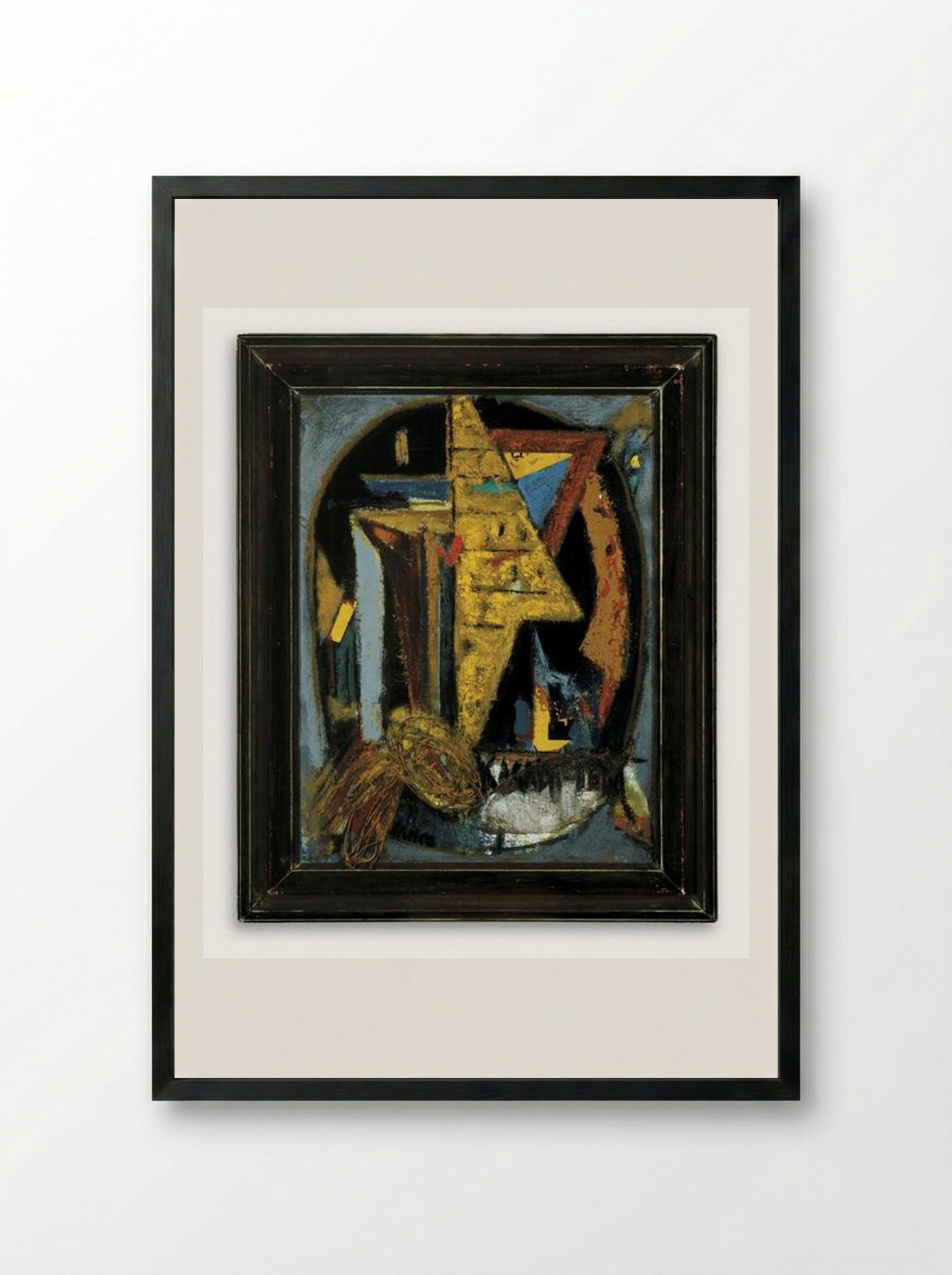 Trophé - Marcel Janco - Framed Print Black