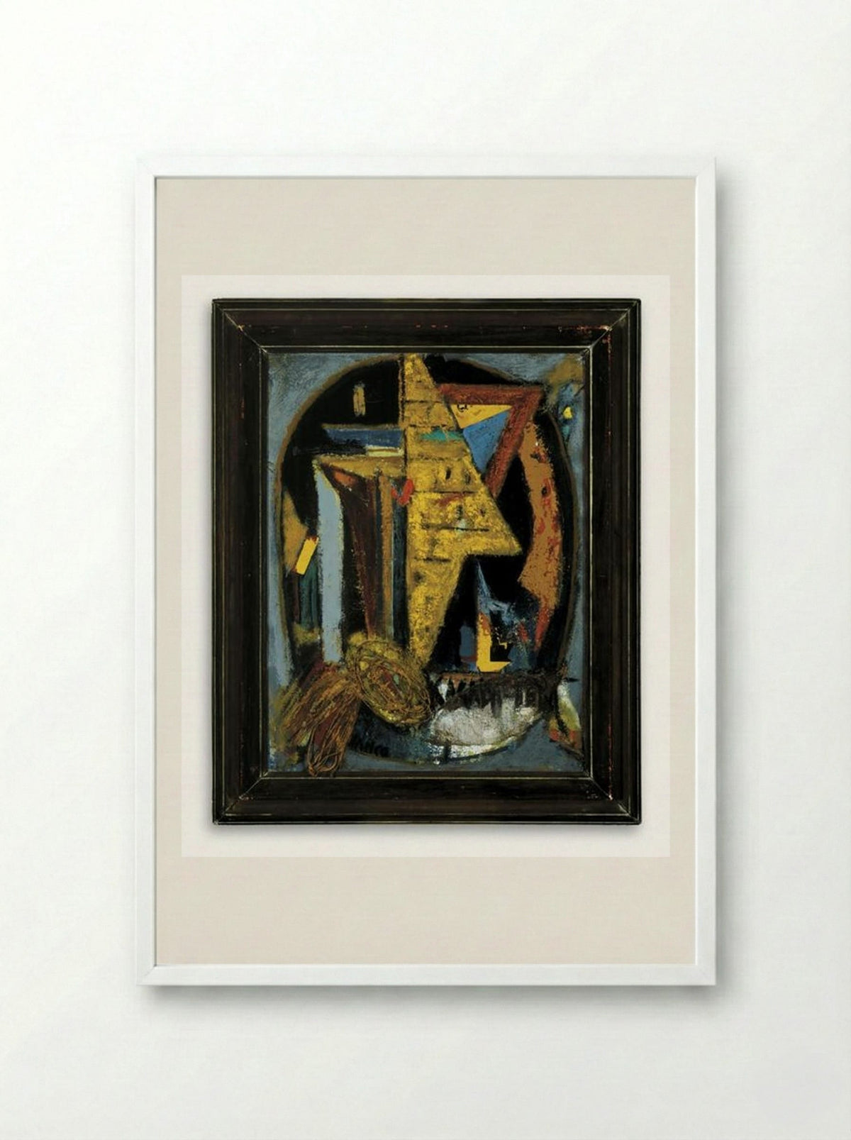 Trophé - Marcel Janco - Framed Print White