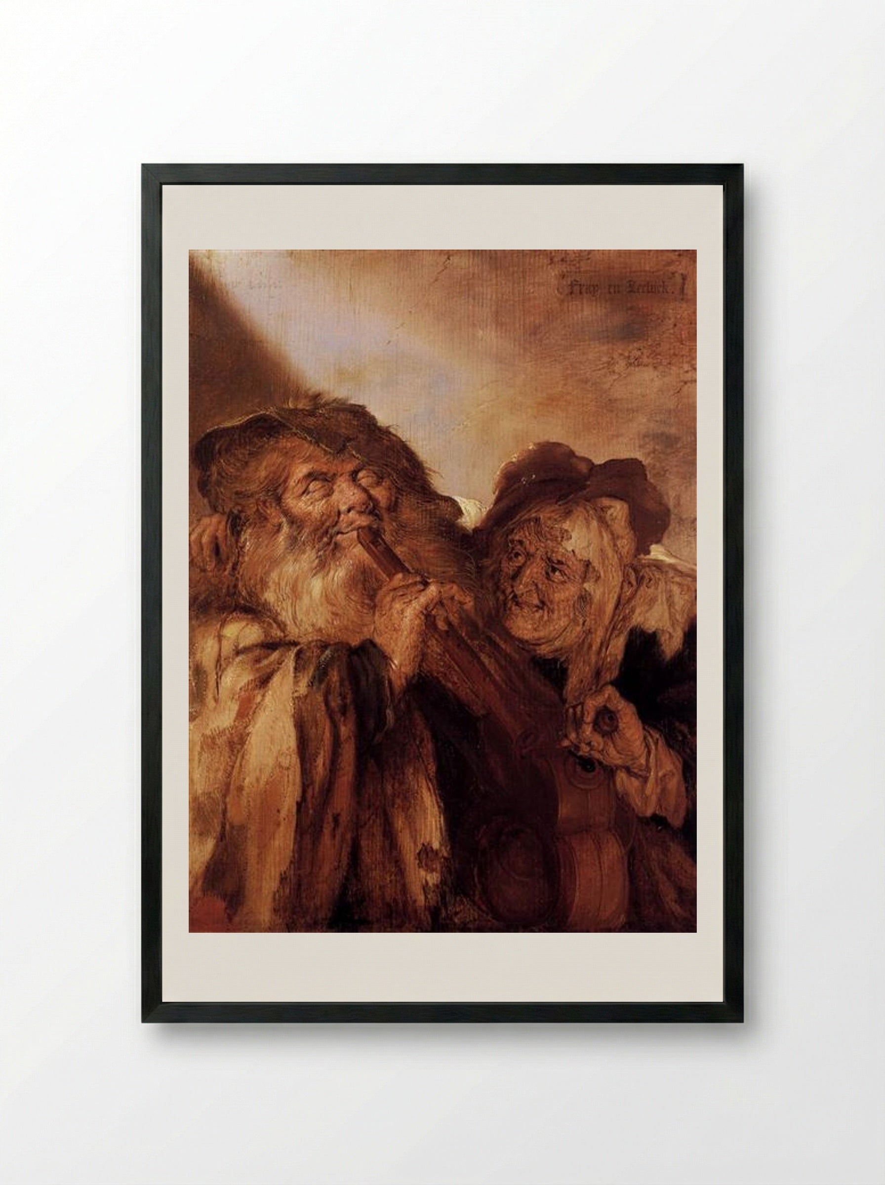 Beautiful and Ugly - Adriaen van de Venne - Framed Print Black