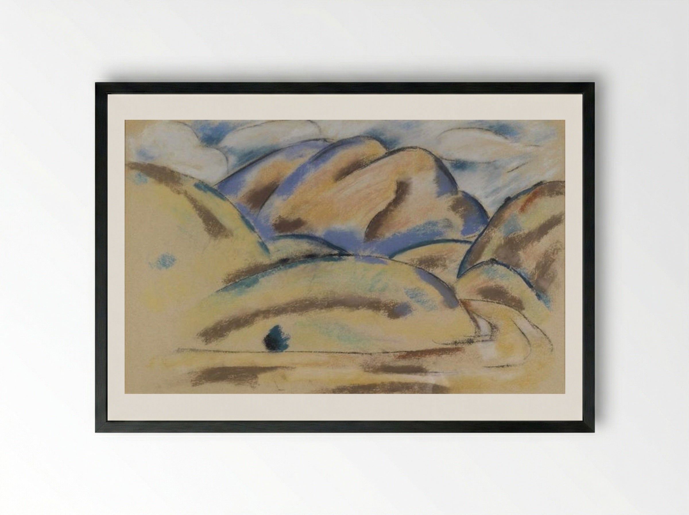 Landscape, New Mexico - Marsden Hartley - Framed Print Black