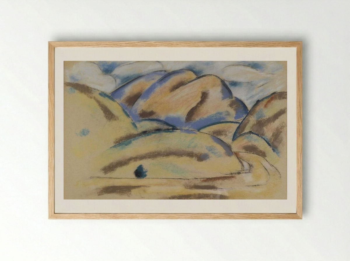Landscape, New Mexico - Marsden Hartley - Framed Print Wood