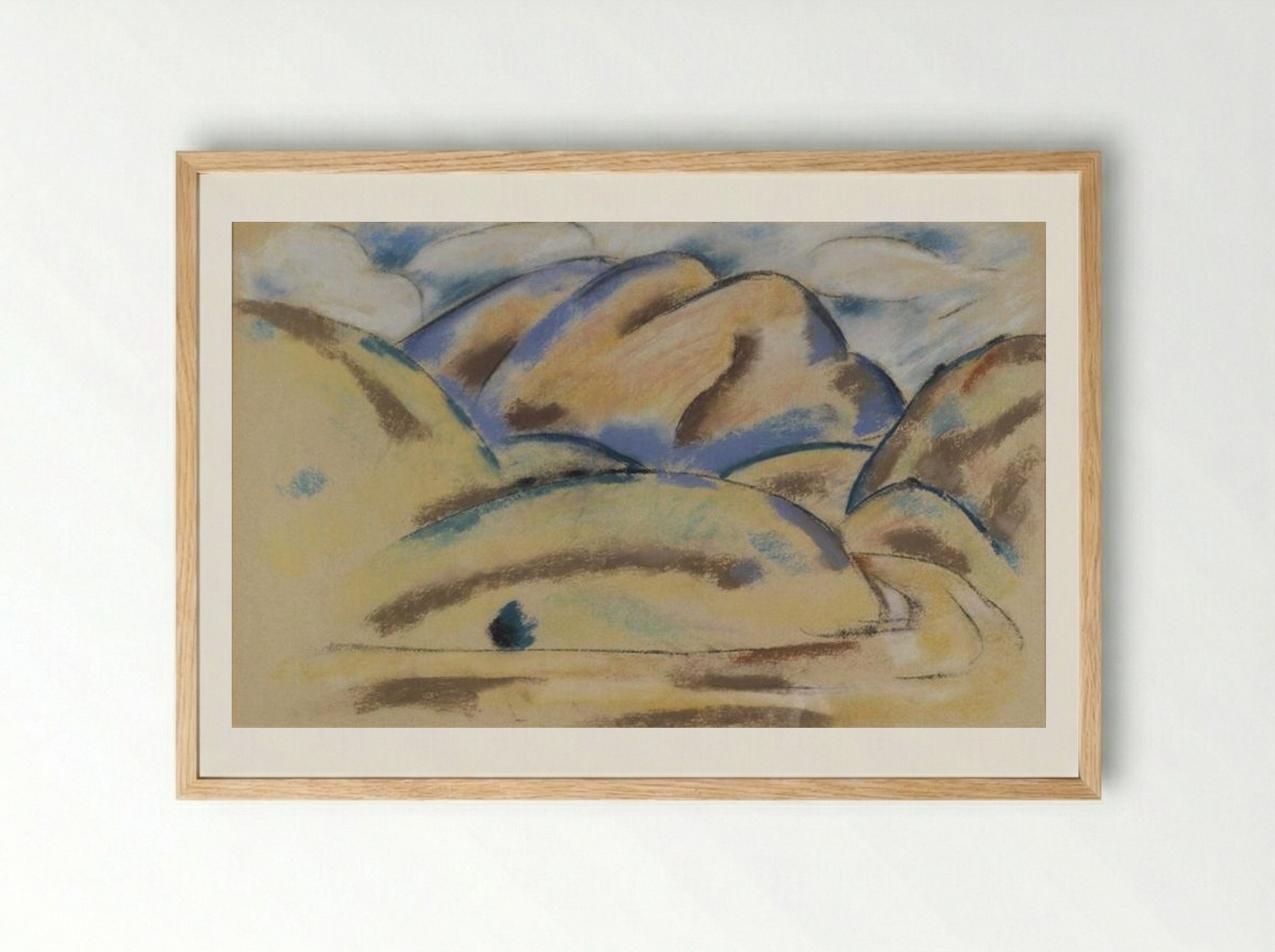 Landscape, New Mexico - Marsden Hartley - Framed Print Wood