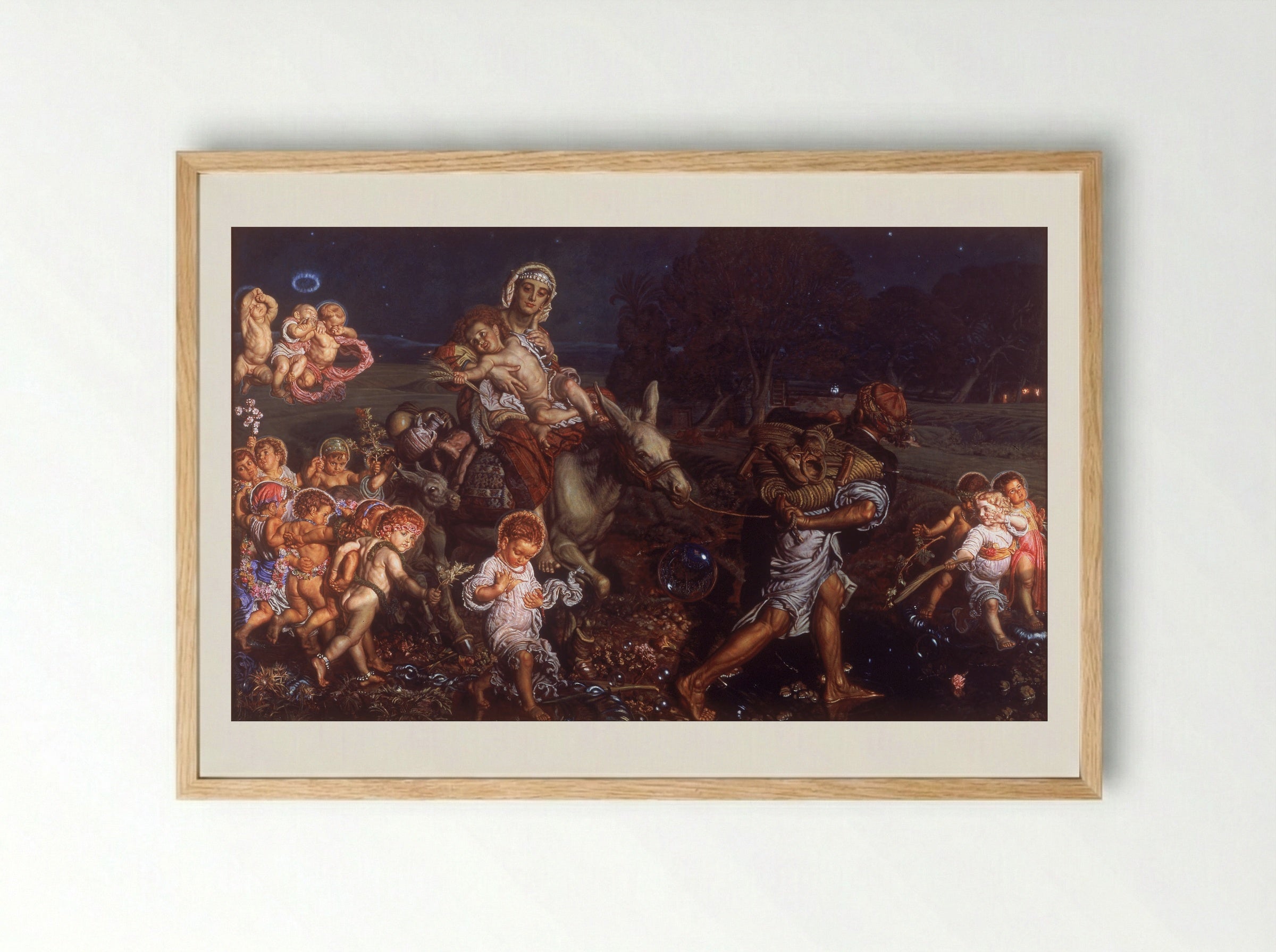 The Triumph of the Innocents - William Holman Hunt - Framed Print Wood