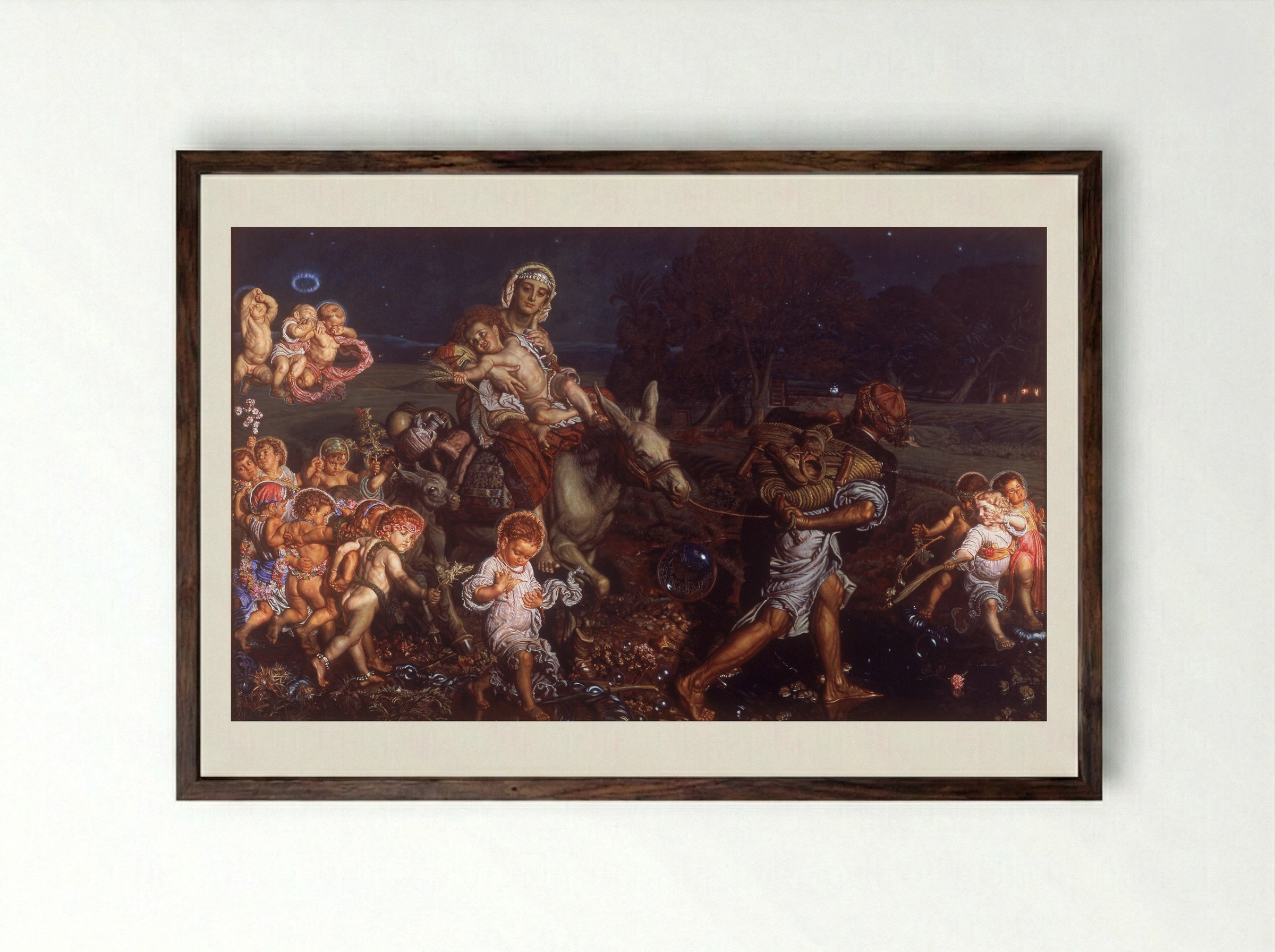 The Triumph of the Innocents - William Holman Hunt - Framed Print Dark Wood