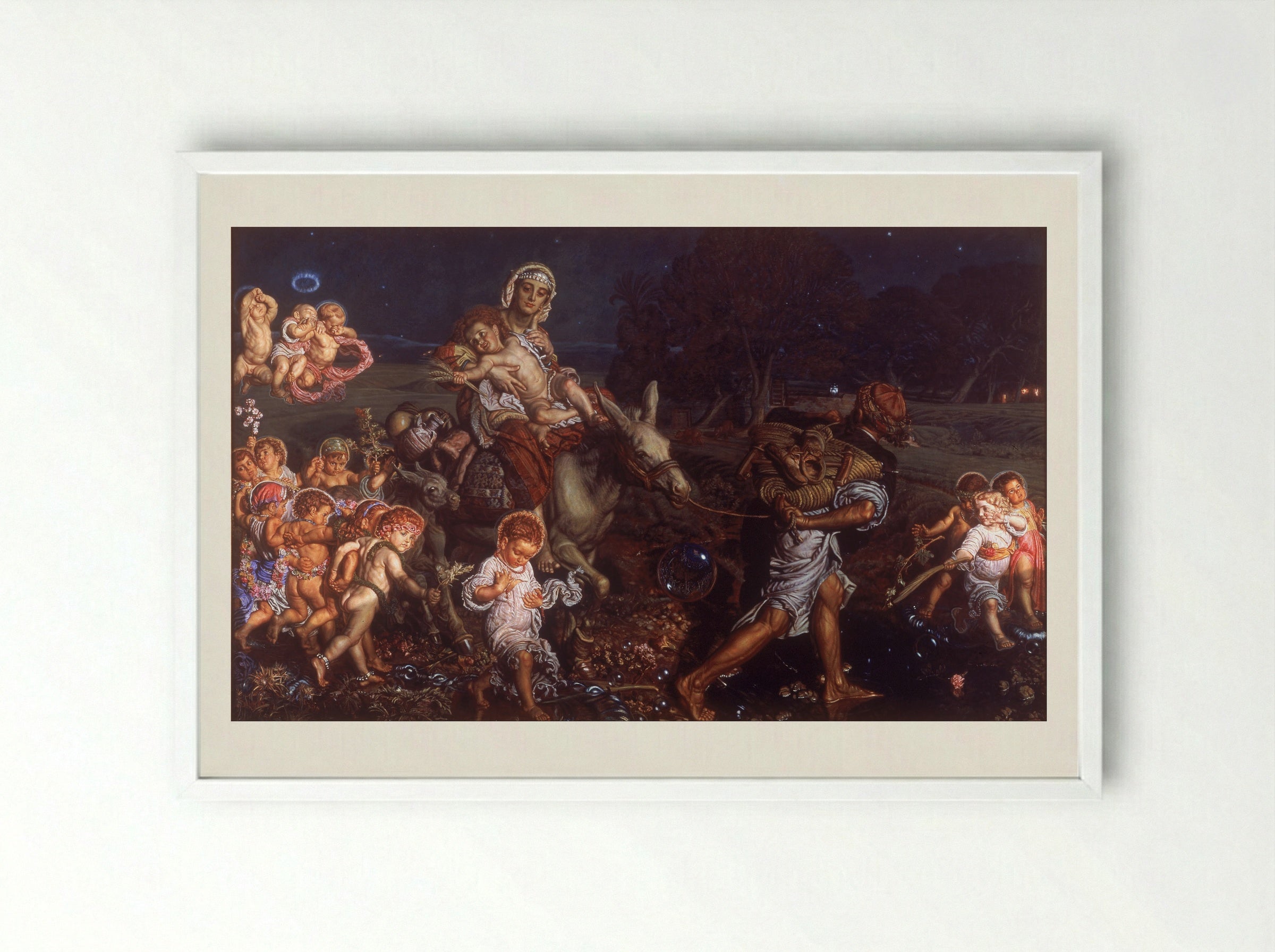 The Triumph of the Innocents - William Holman Hunt - Framed Print White