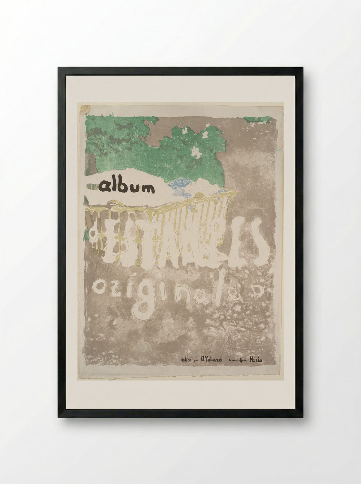 Album Cover of Album d'estampes originales - Edouard Vuillard - Framed Print Black