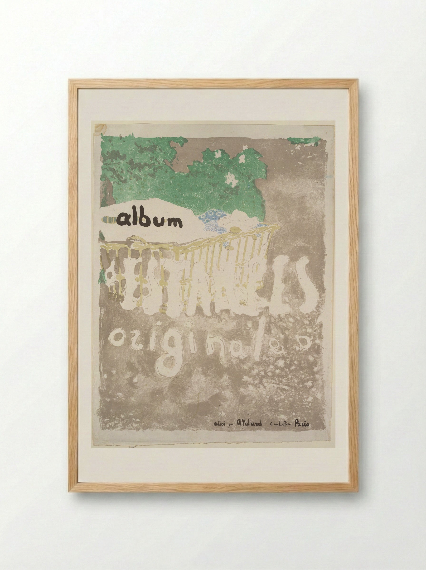 Album Cover of Album d'estampes originales - Edouard Vuillard - Framed Print Wood