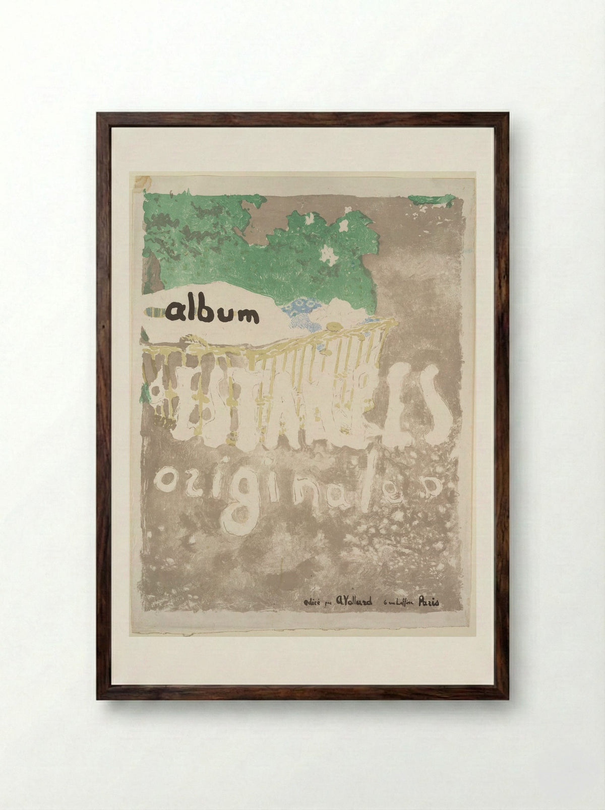 Album Cover of Album d'estampes originales - Edouard Vuillard - Framed Print Dark Wood
