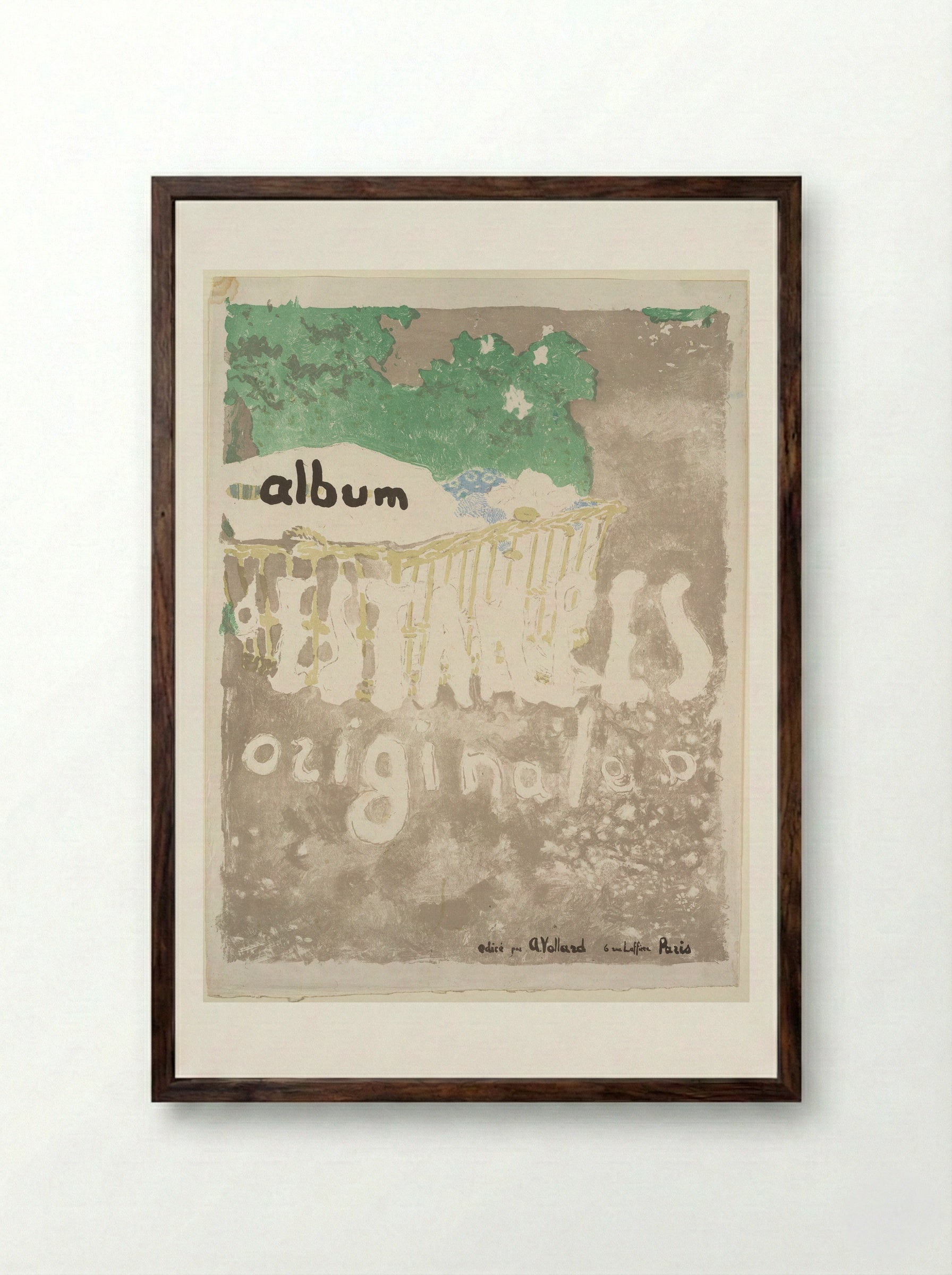 Album Cover of Album d'estampes originales - Edouard Vuillard - Framed Print Dark Wood