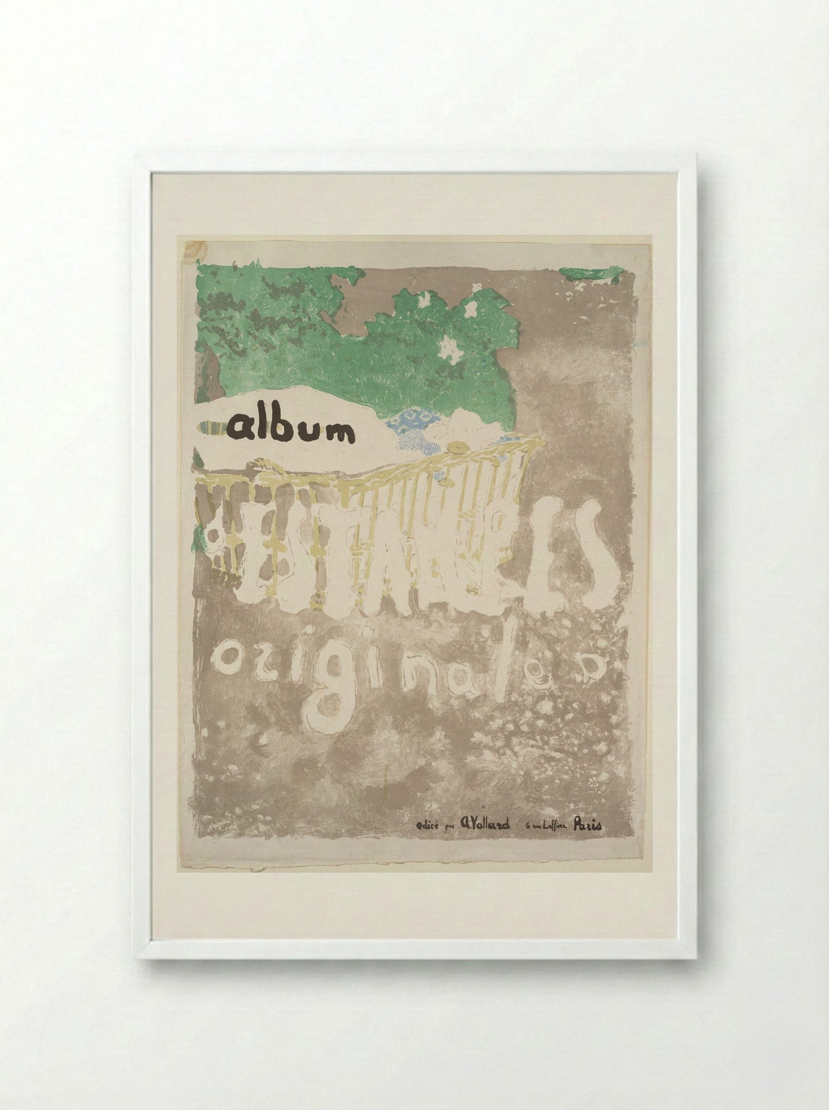 Album Cover of Album d'estampes originales - Edouard Vuillard - Framed Print White