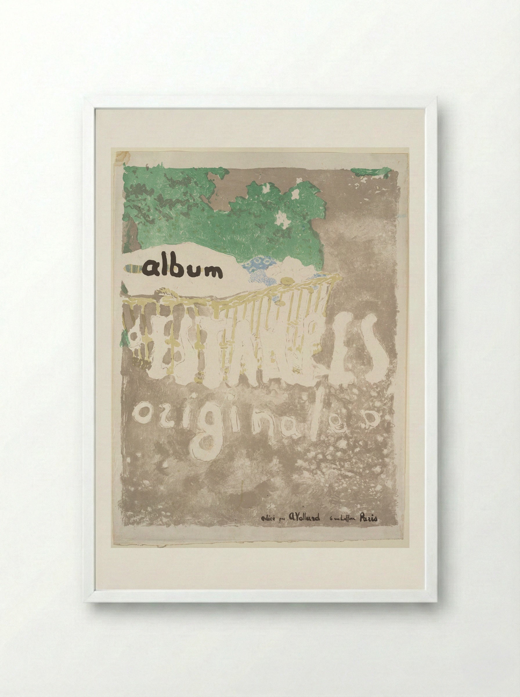 Album Cover of Album d'estampes originales - Edouard Vuillard - Framed Print White