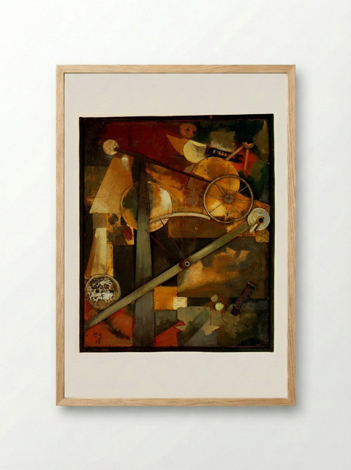 Construction for Noble Ladies - Kurt Schwitters - Framed Print Wood