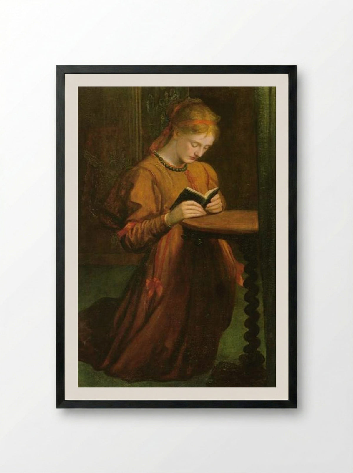 May Prinsep - George Frederick Watts - Framed Print Black