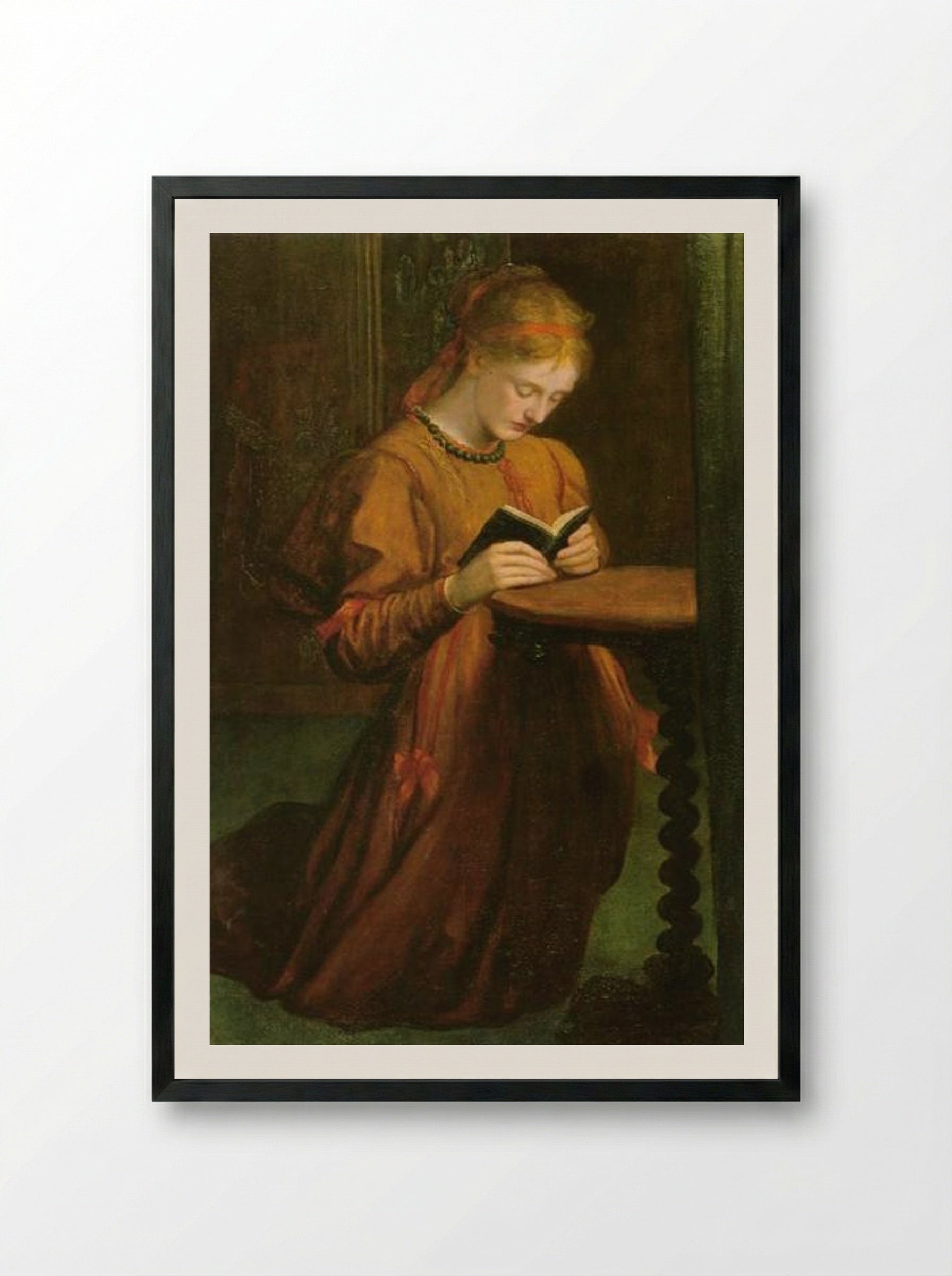 May Prinsep - George Frederick Watts - Framed Print Black