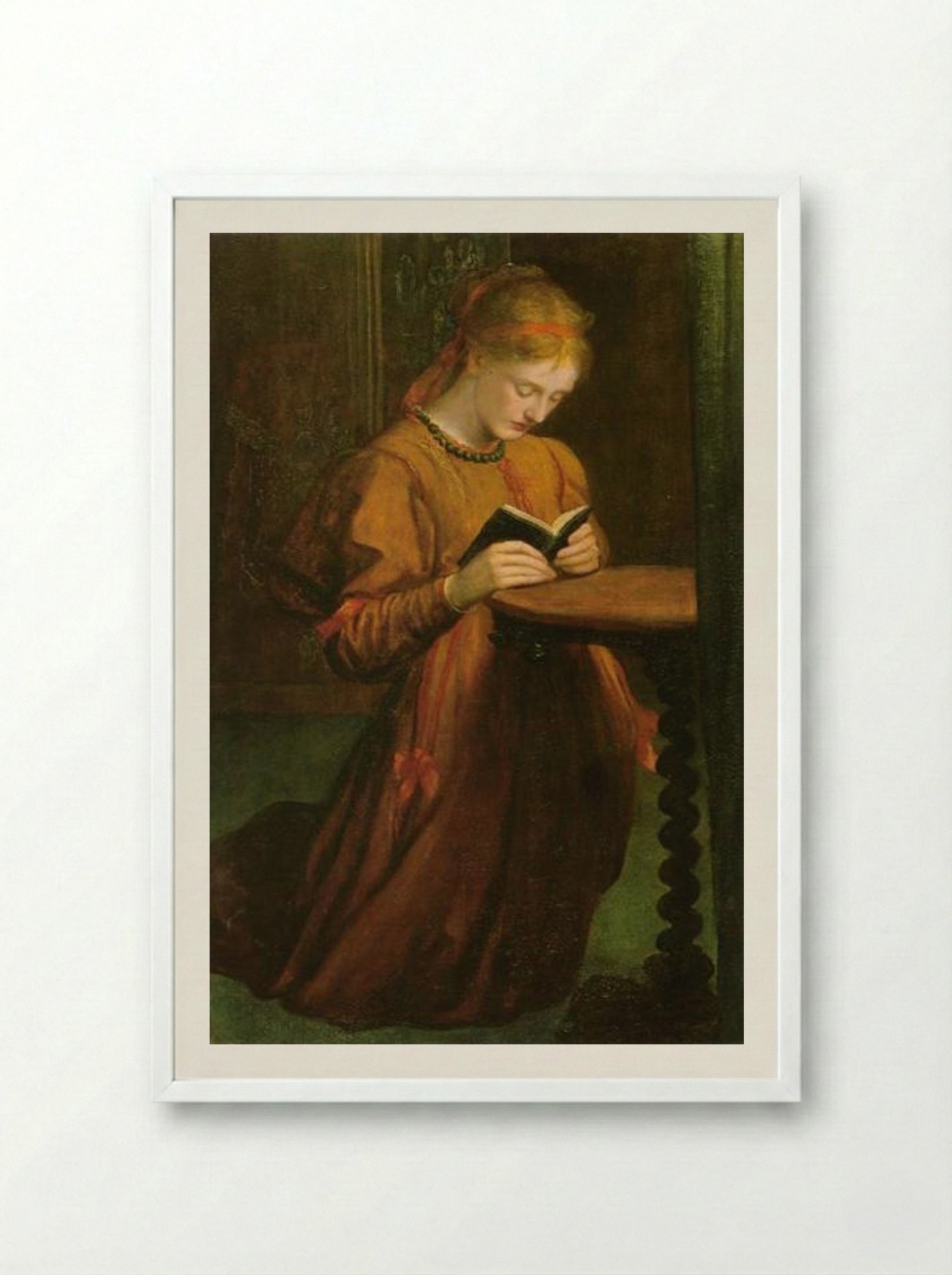 May Prinsep - George Frederick Watts - Framed Print White