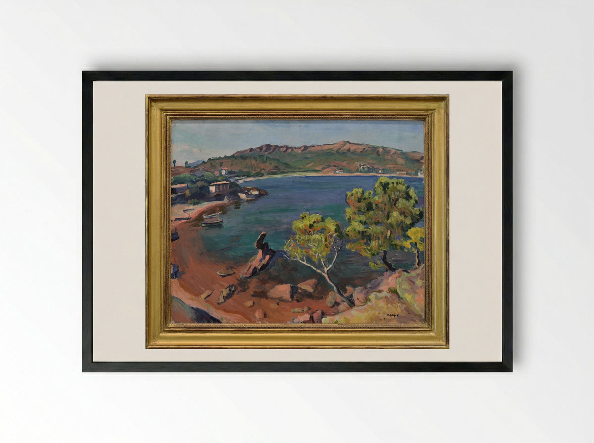 View of Agay - Albert Marquet - Framed Print Black