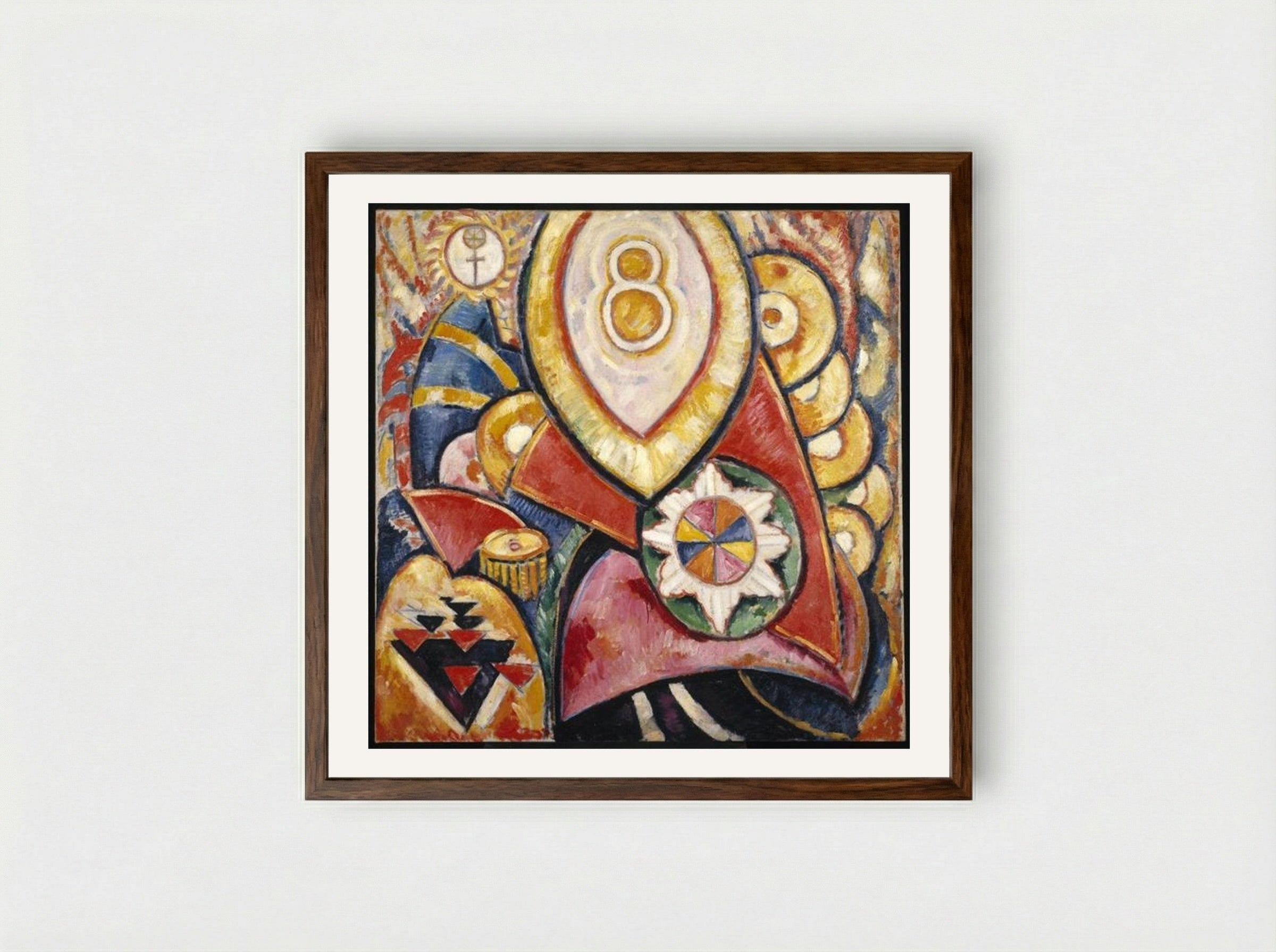 Painting No. 48 - Marsden Hartley - Framed Print Dark Wood