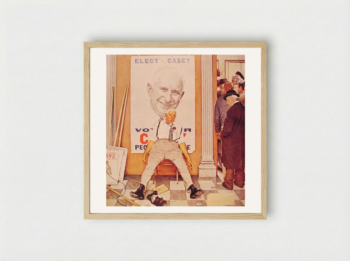 Before and After - Norman Rockwell - Framed Print Wood