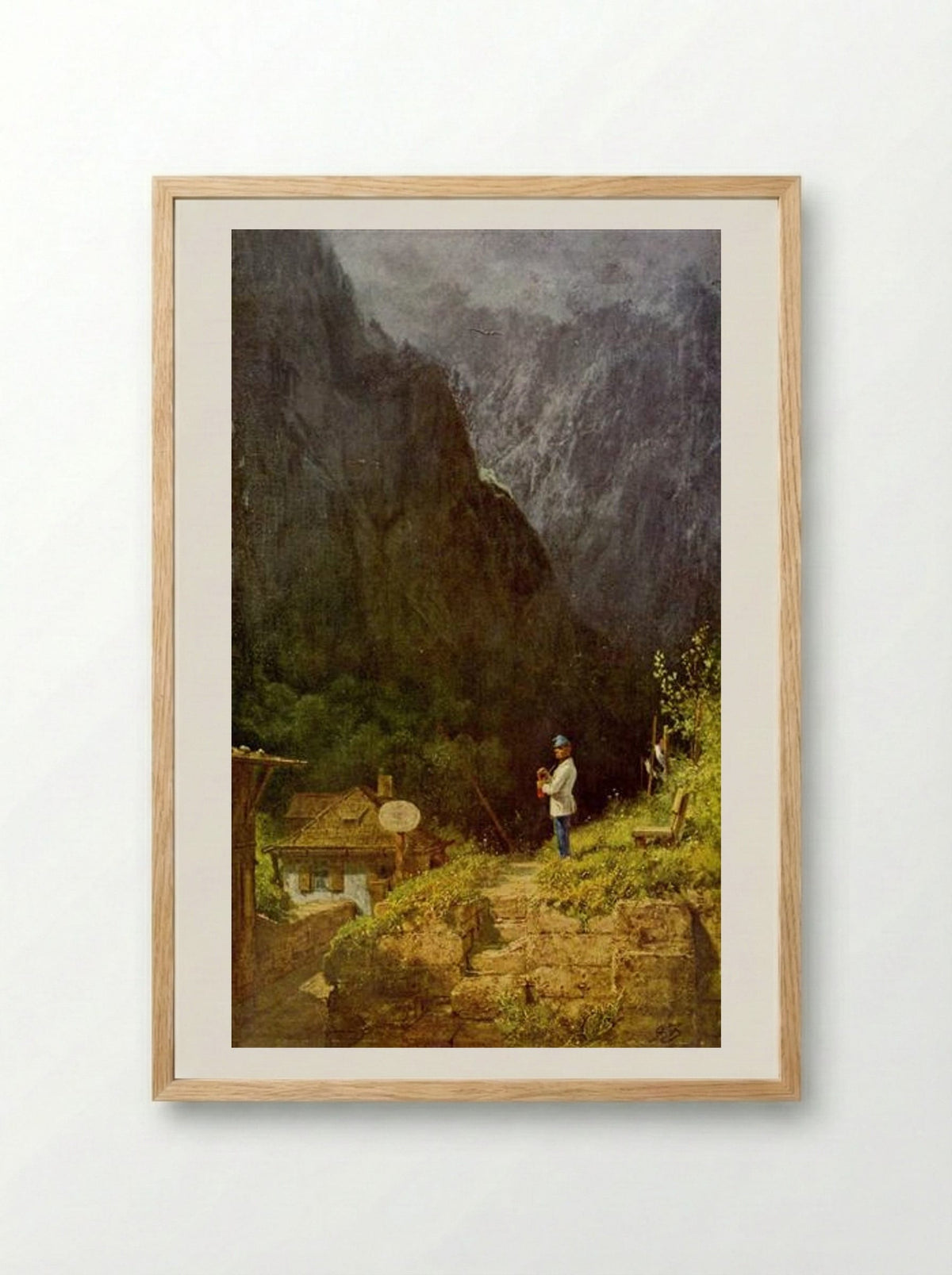 Tyrolean Toll House - Carl Spitzweg - Framed Print Wood