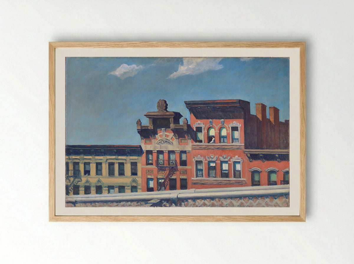 From Williamsburg Bridge - Edward Hopper - Framed Print Wood