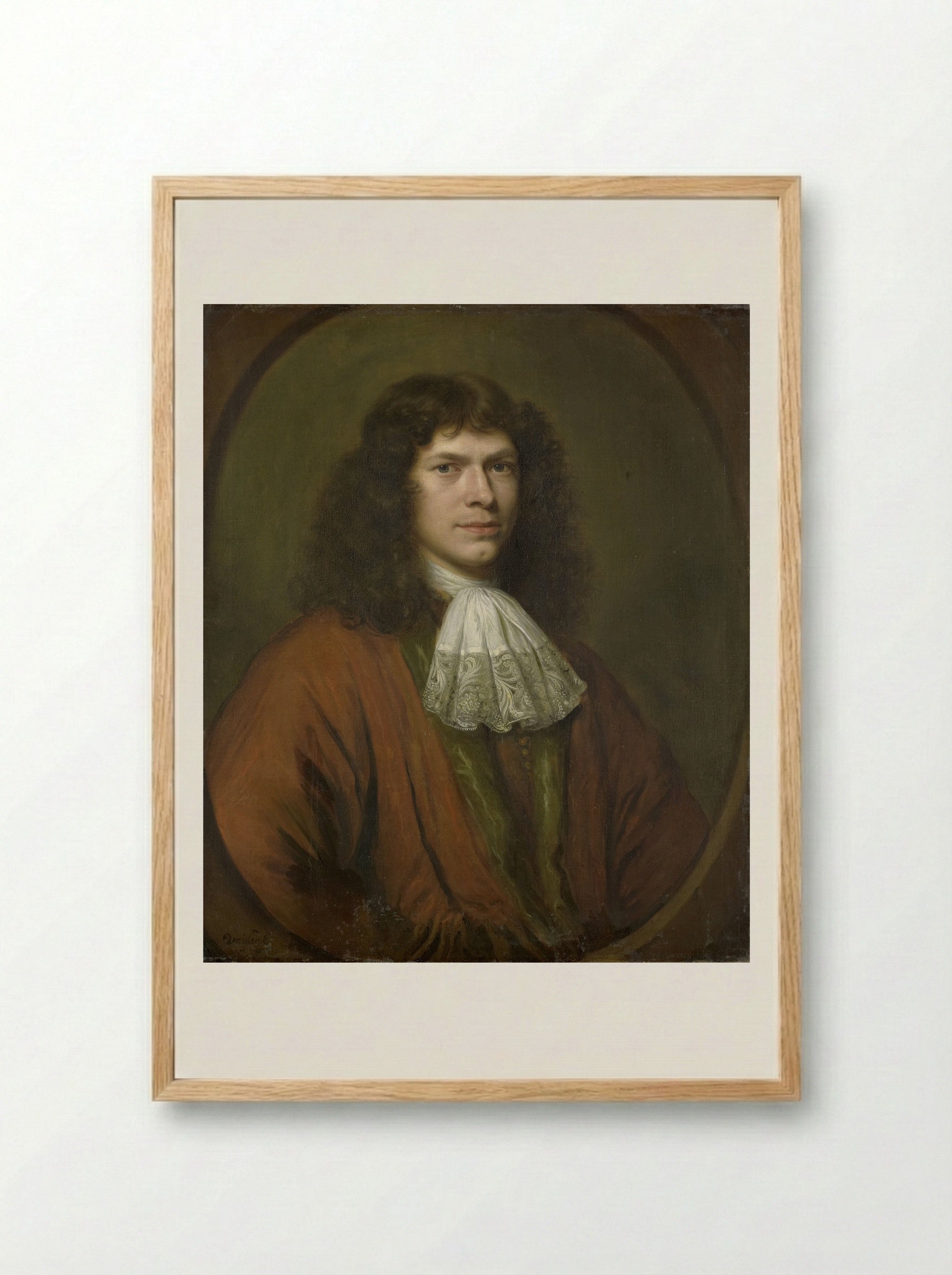 Johannes Parker (1632-95), Schepen en raad van Middelburg - Bernard Vaillant - Framed Print Wood