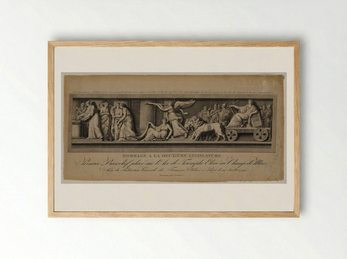 Homage to the Second Legislature - Jean Baptiste Lucien - Framed Print Wood