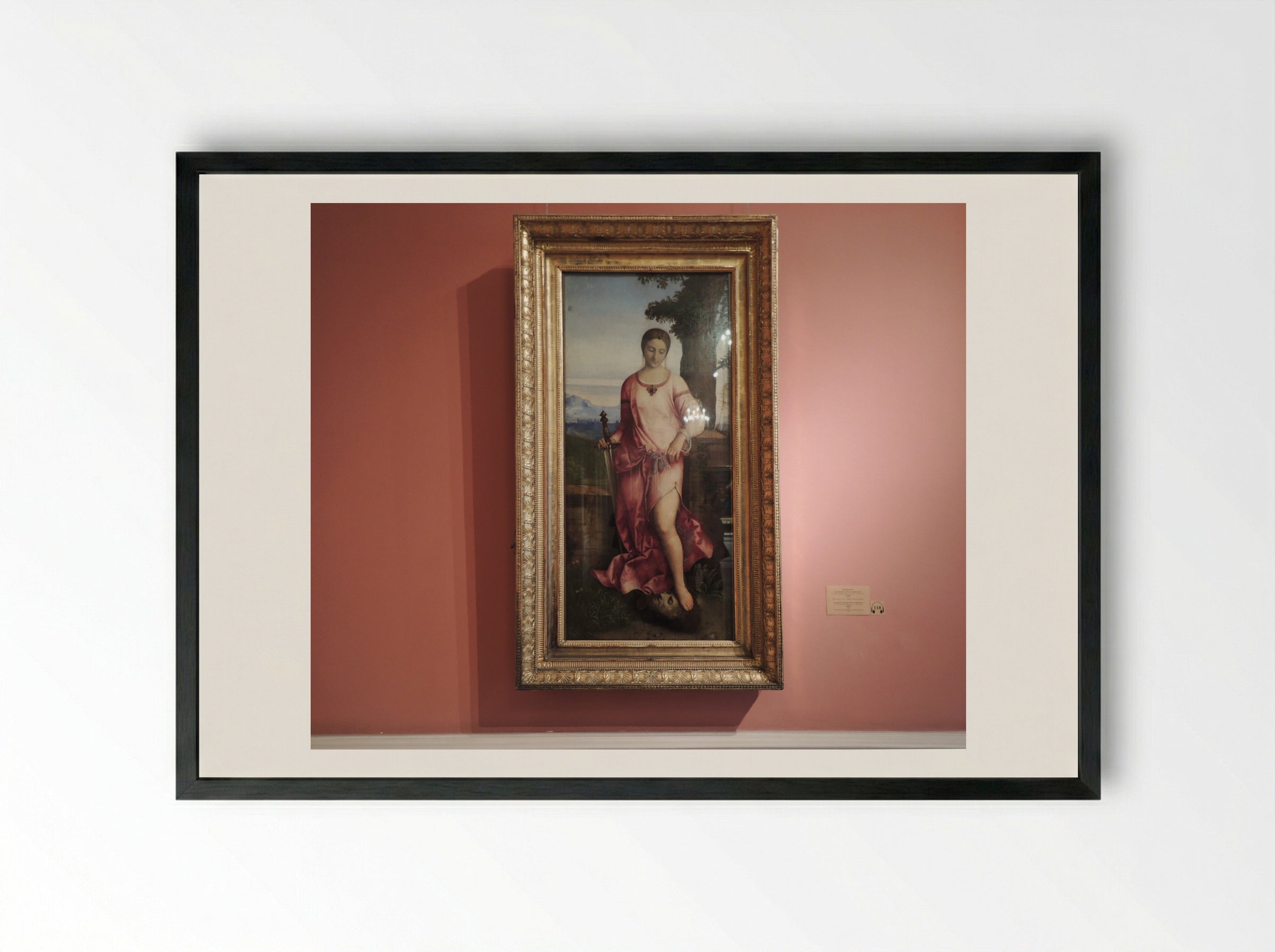 Judith - Giorgione - Framed Print Black
