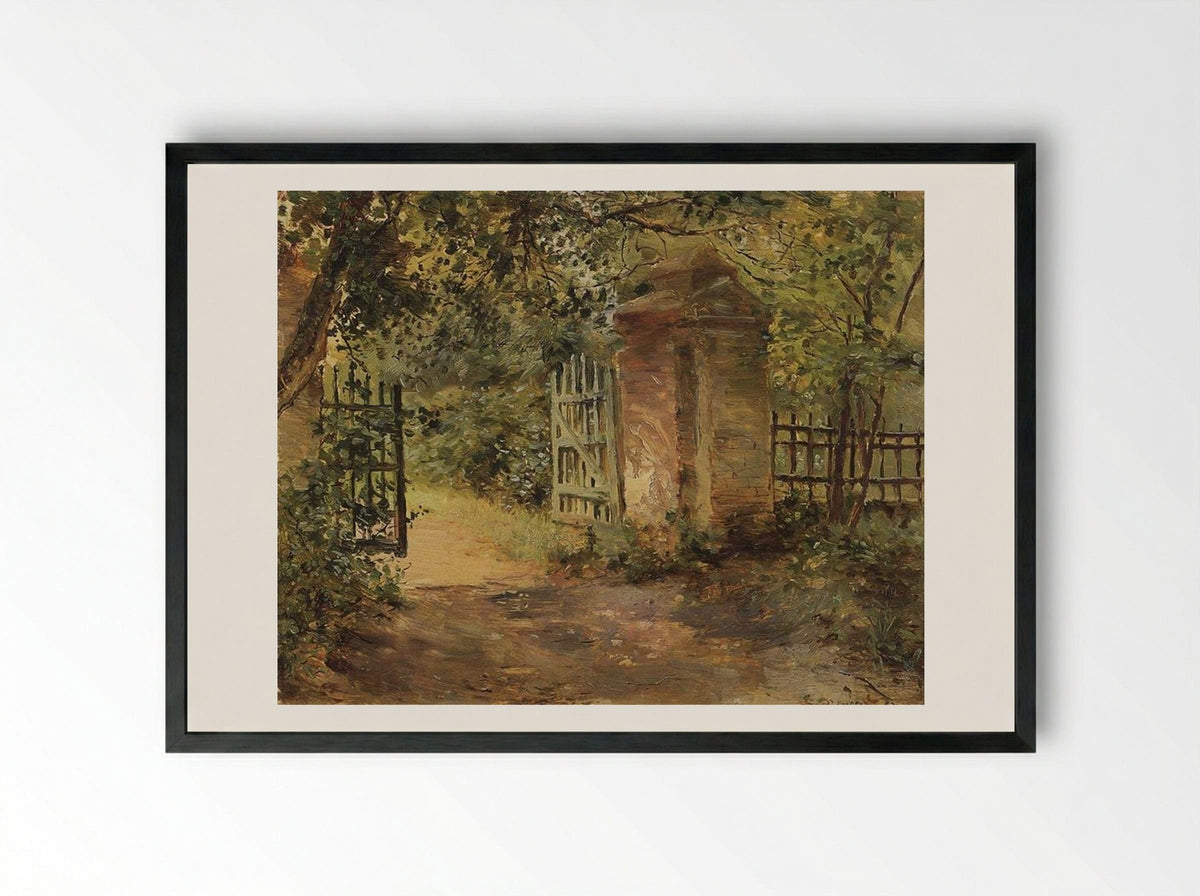 The Road to Sekerin - Konstantin Somov - Framed Print Black