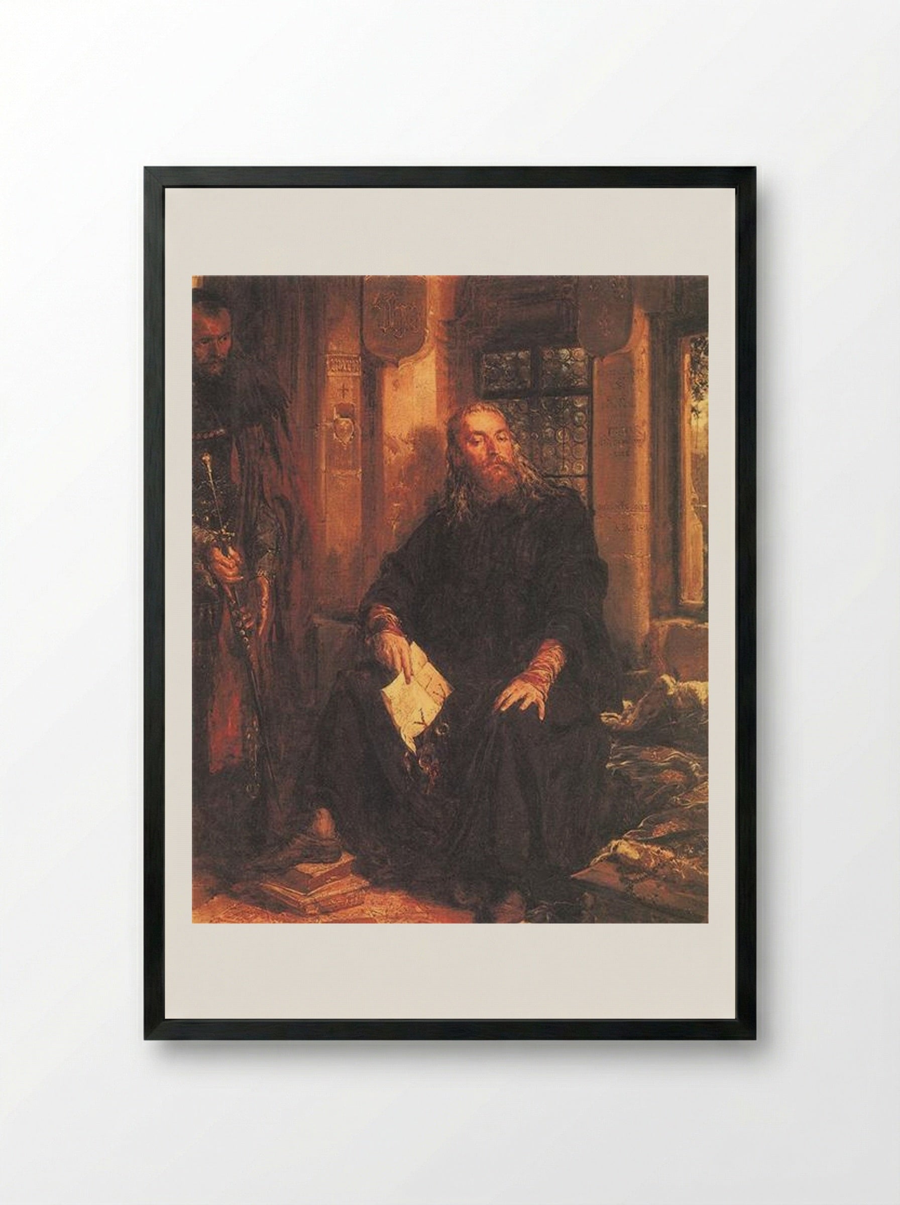 Wladyslaw the White in Dijon - Jan Matejko - Framed Print Black