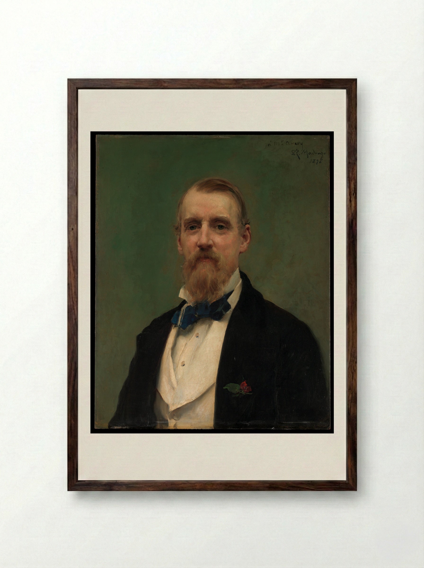 Samuel P. Avery - Raimundo de Madrazo y Garreta - Framed Print Dark Wood