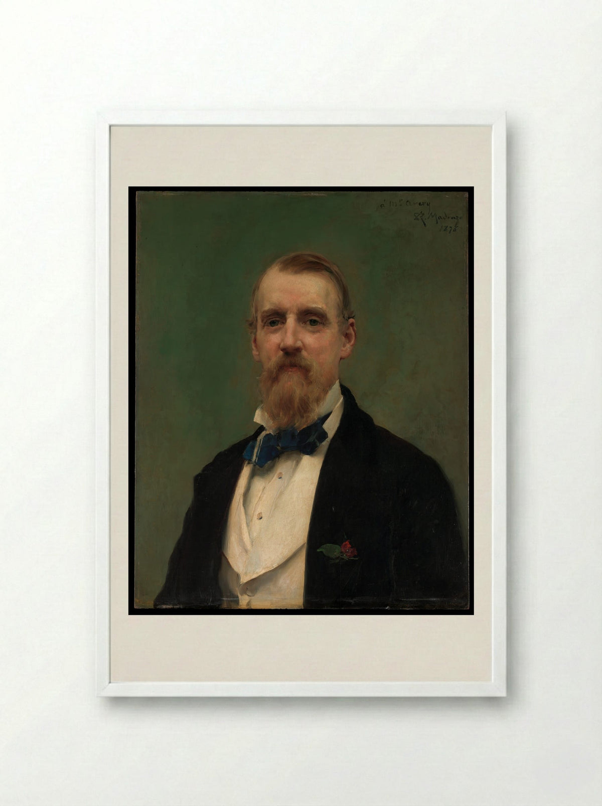 Samuel P. Avery - Raimundo de Madrazo y Garreta - Framed Print White