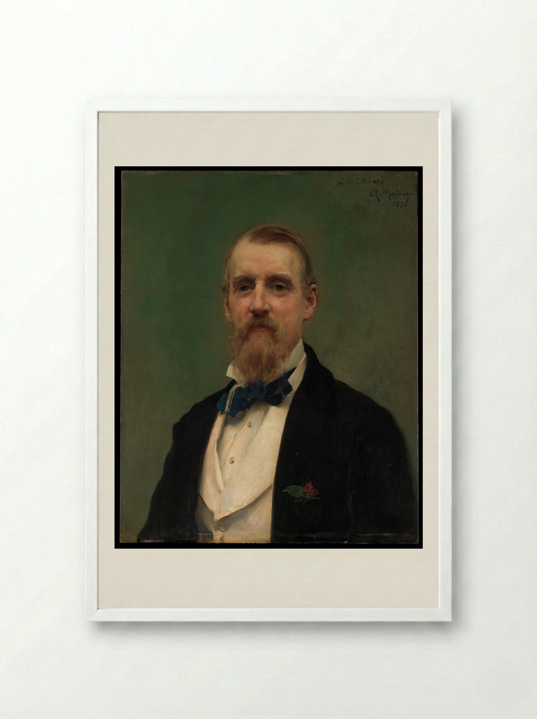 Samuel P. Avery - Raimundo de Madrazo y Garreta - Framed Print White