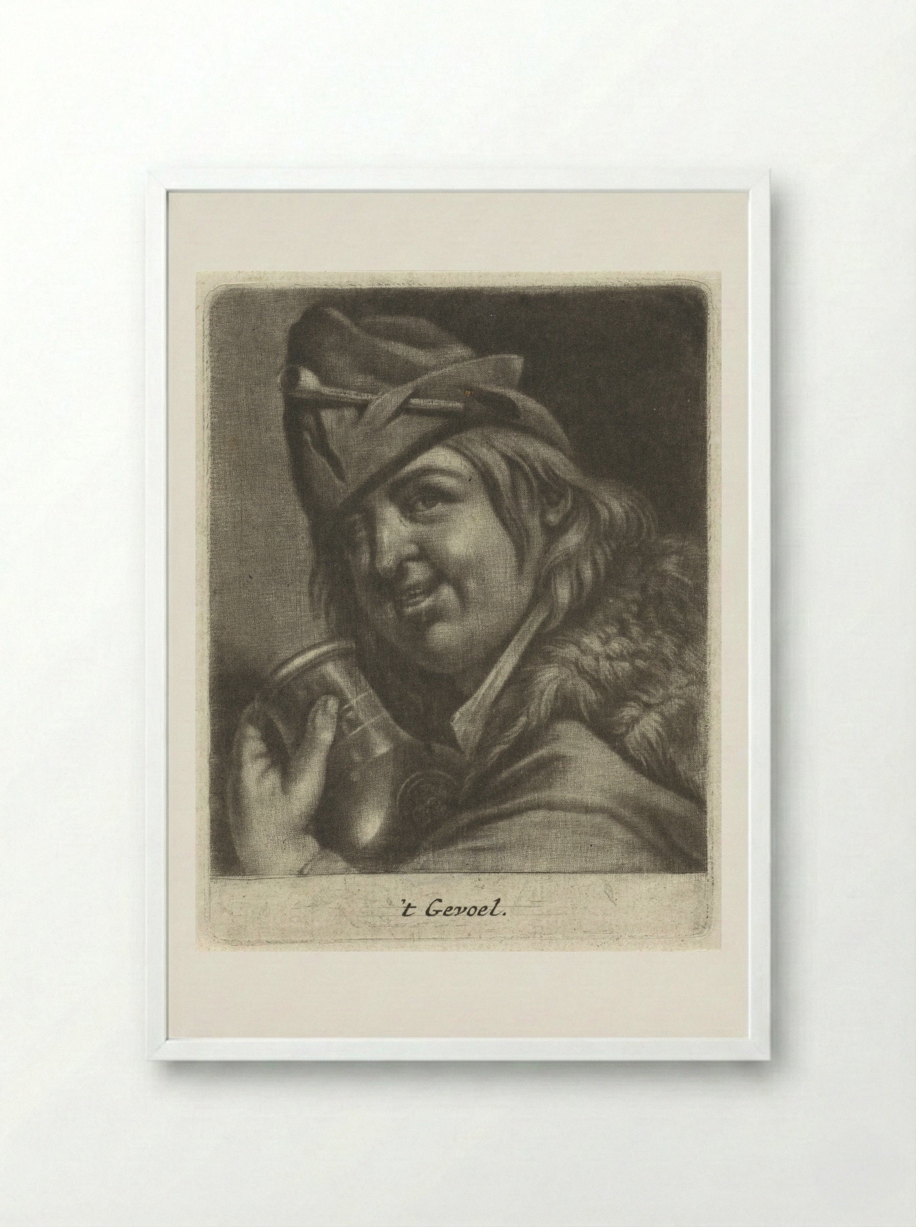 Het Gevoel (Sense of Touch) - Jacob Toorenvliet - Framed Print White