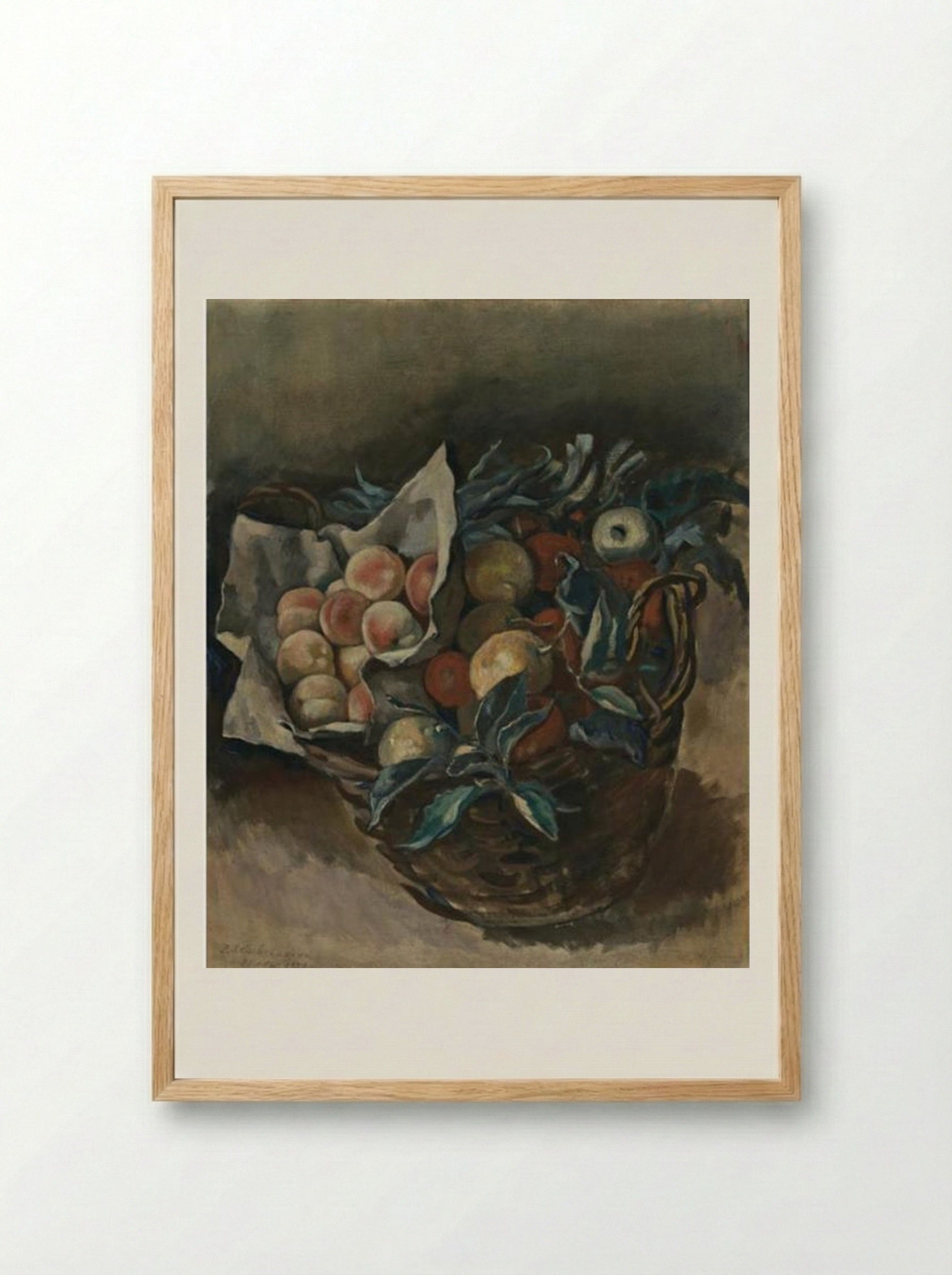 Fruit Piece - Zinaida Serebriakova - Framed Print Wood