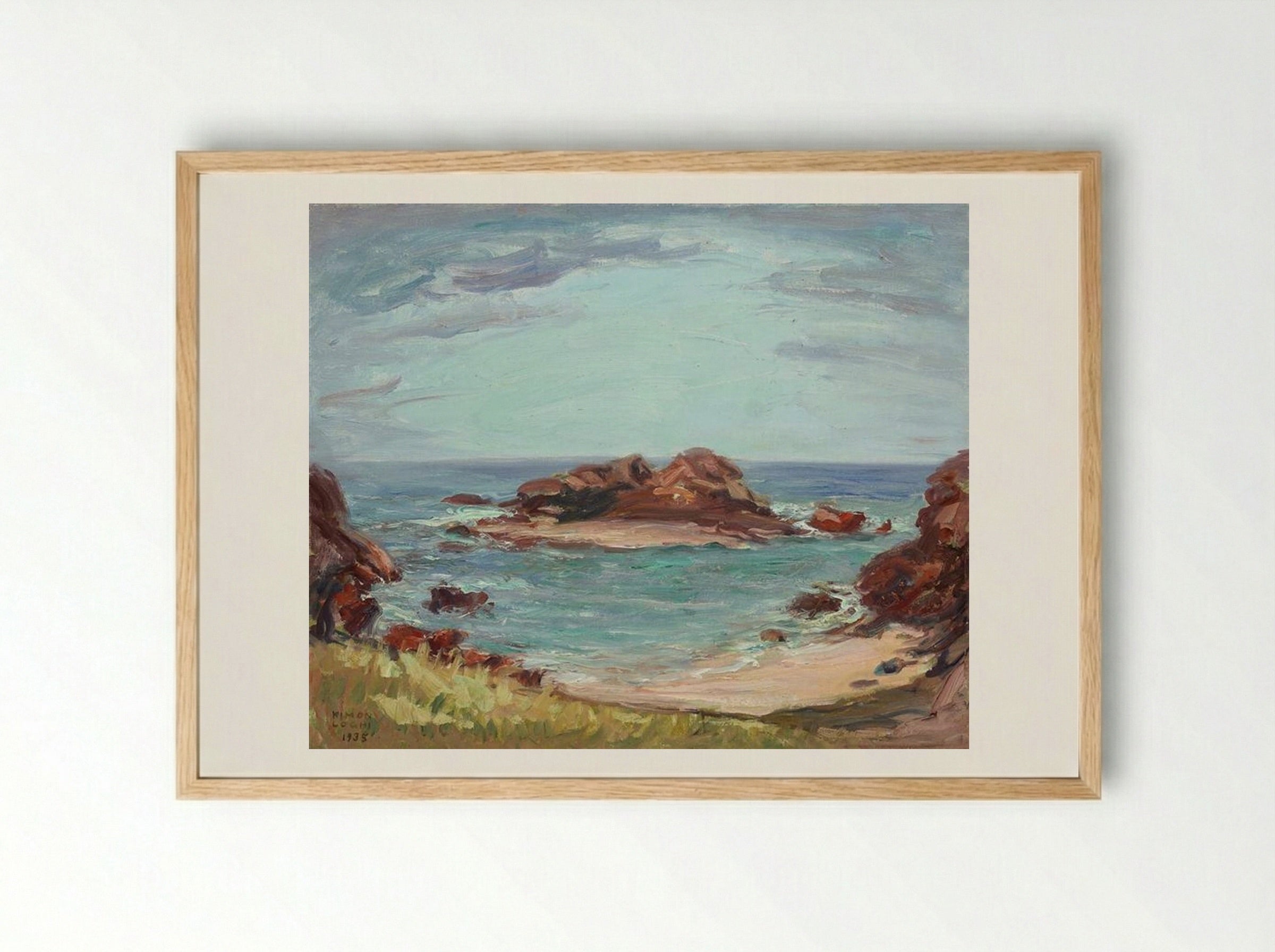 Marina - Kimon Loghi - Framed Print Wood