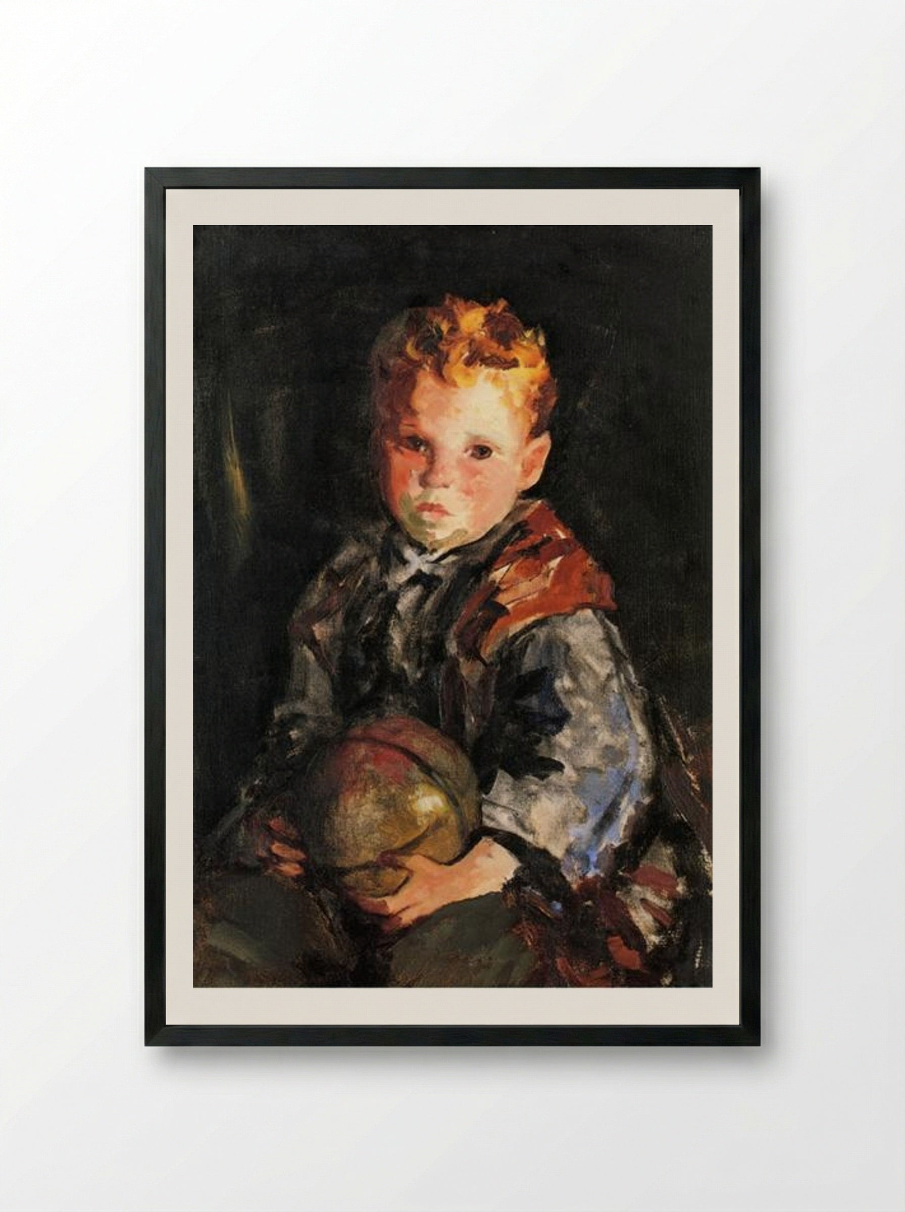 Young Anthony - Robert Henri - Framed Print Black