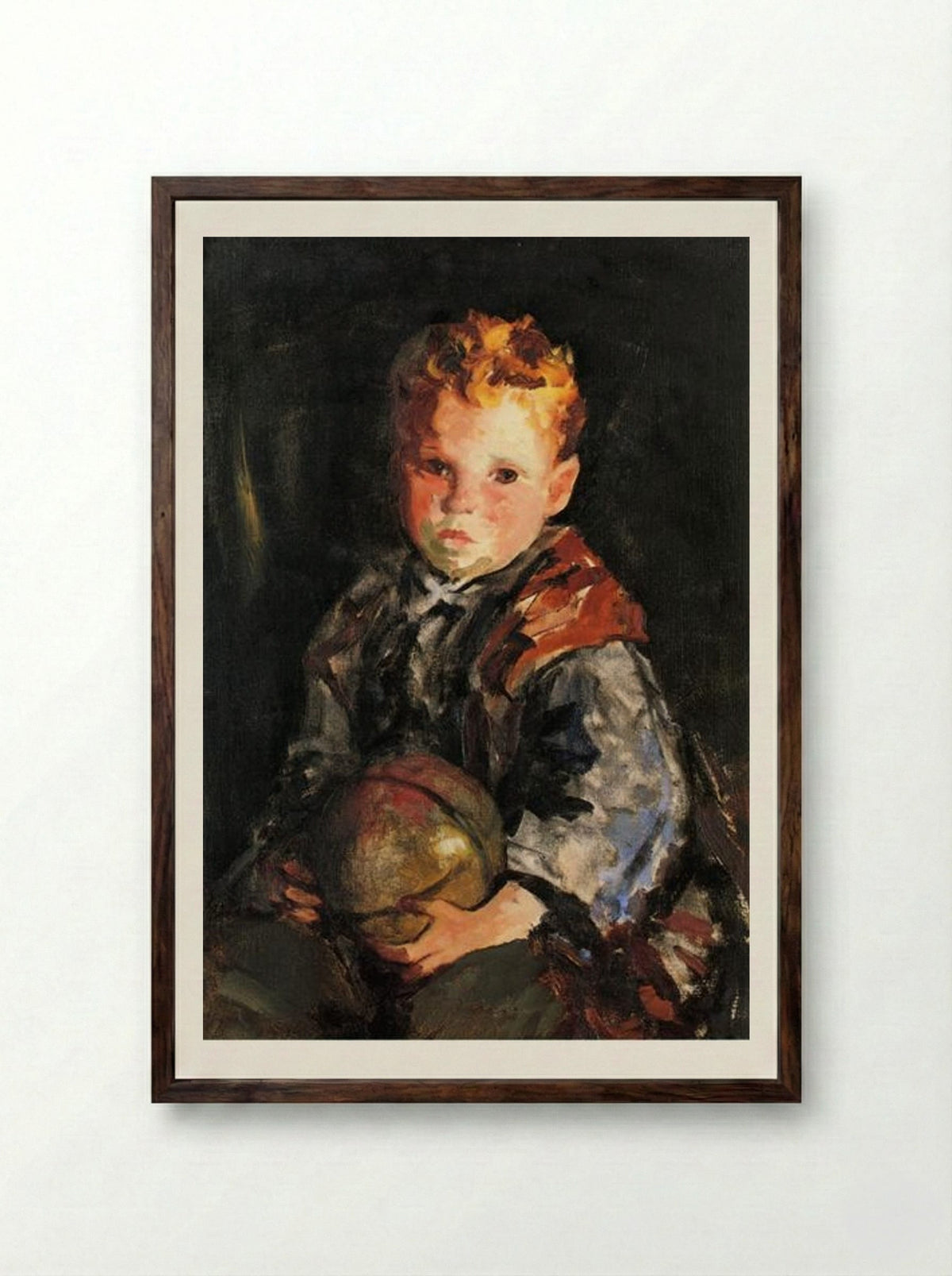 Young Anthony - Robert Henri - Framed Print Dark Wood