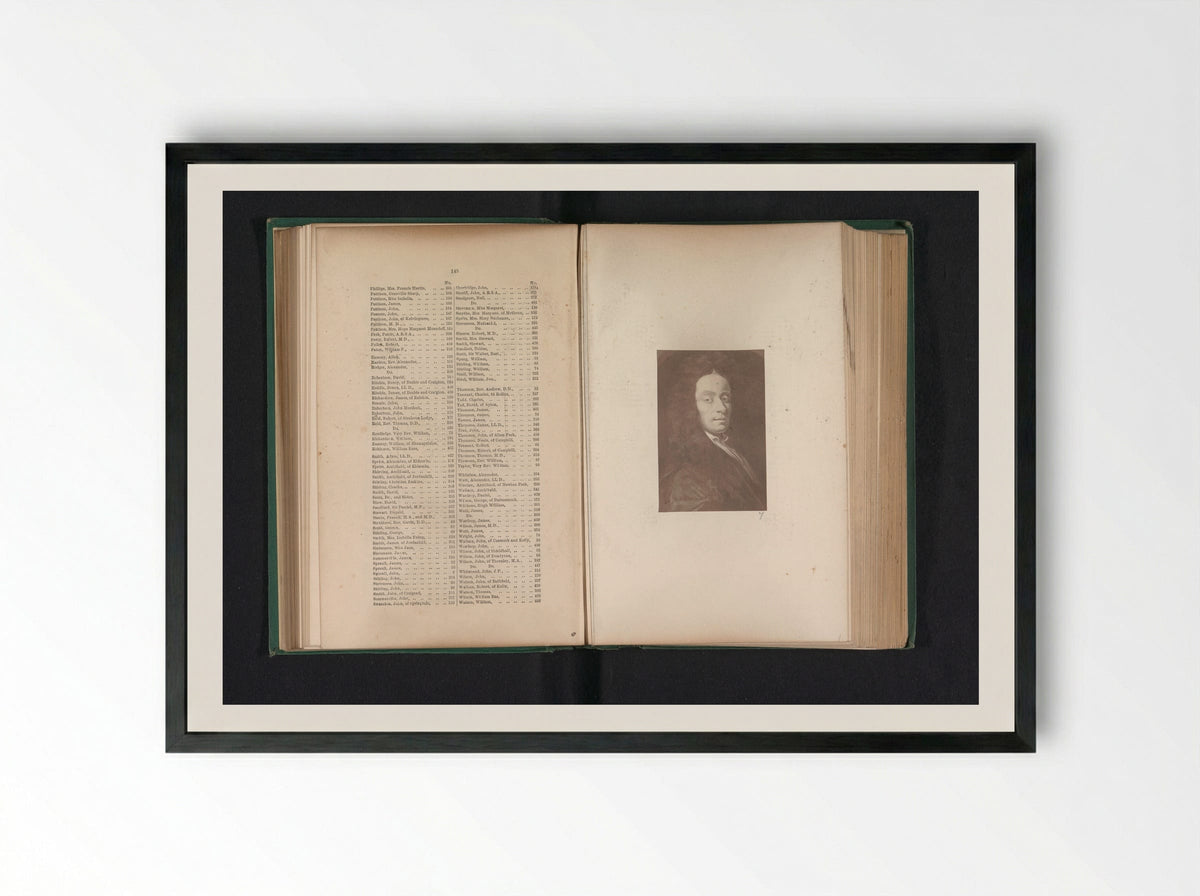 Portrait of John Spreull - Thomas Annan - Framed Print Black
