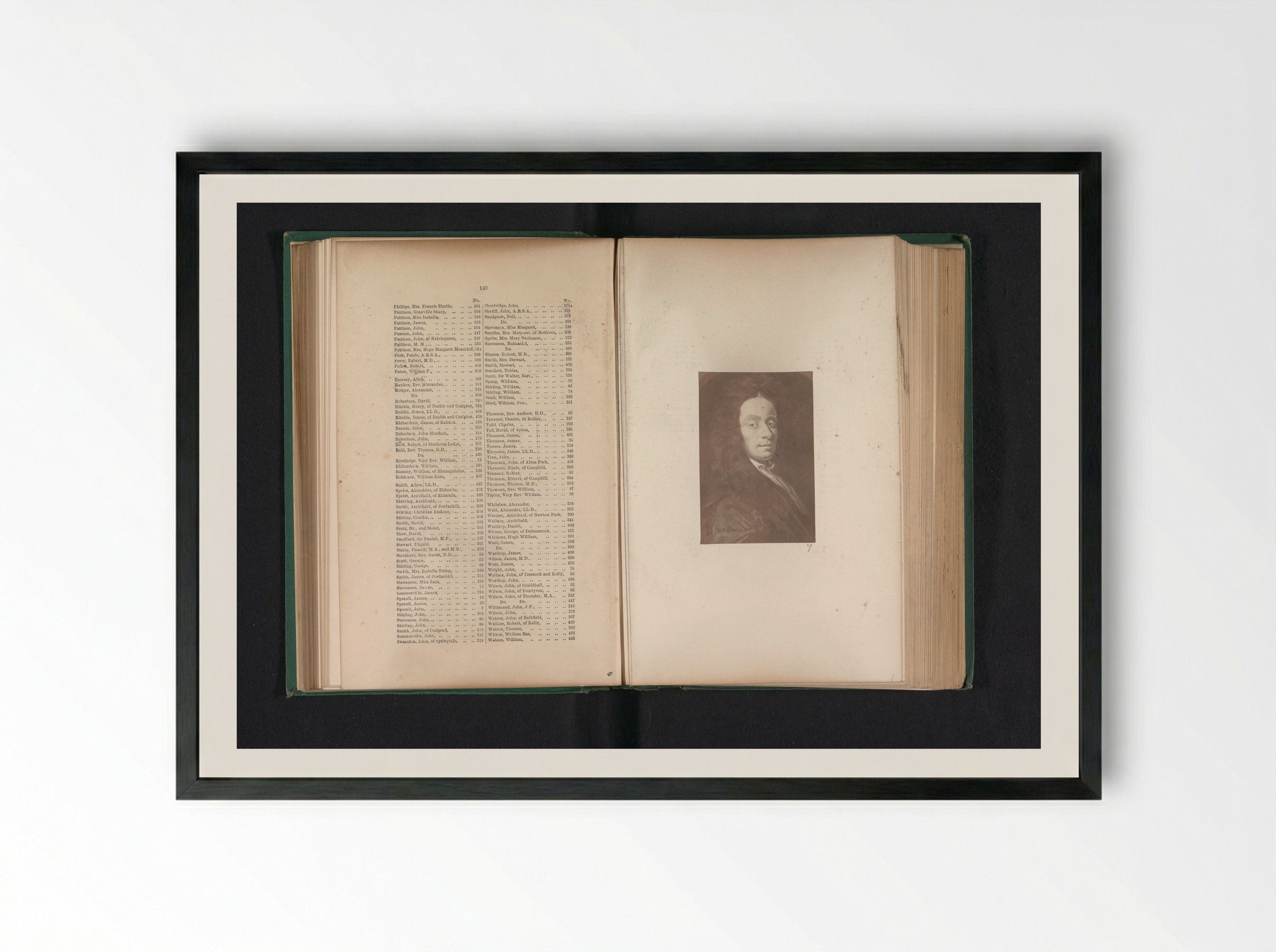 Portrait of John Spreull - Thomas Annan - Framed Print Black
