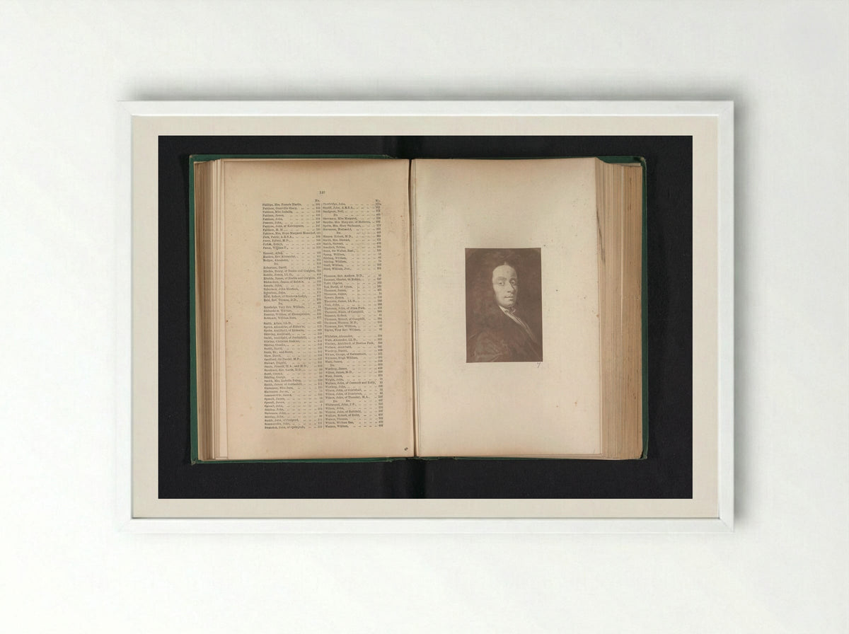 Portrait of John Spreull - Thomas Annan - Framed Print White