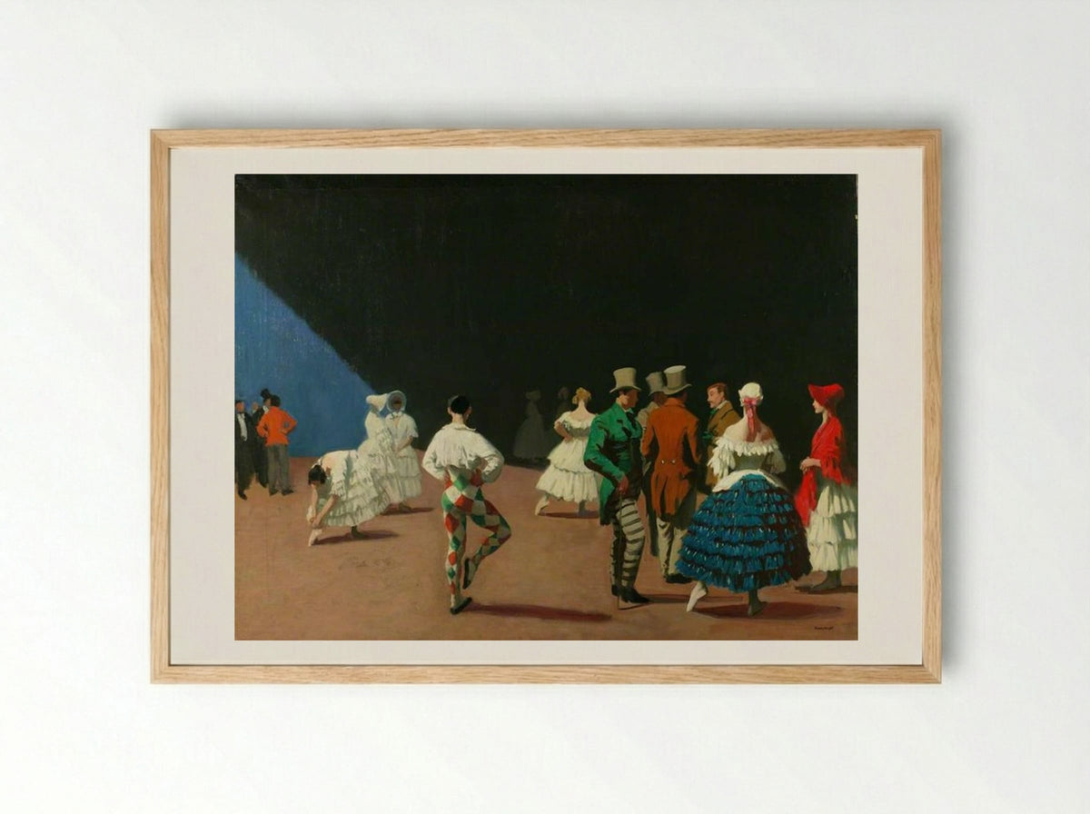 Carnaval - Dame Laura Knight - Framed Print Wood