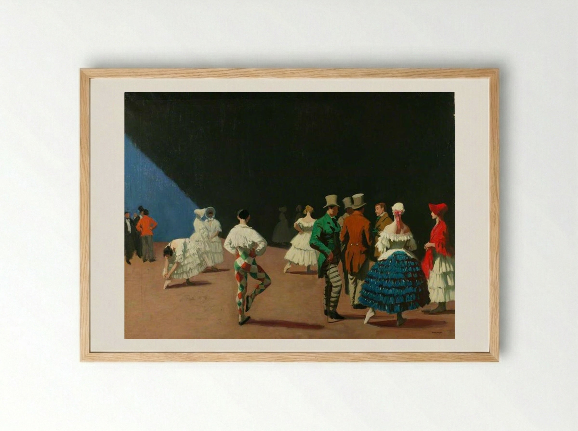 Carnaval - Dame Laura Knight - Framed Print Wood