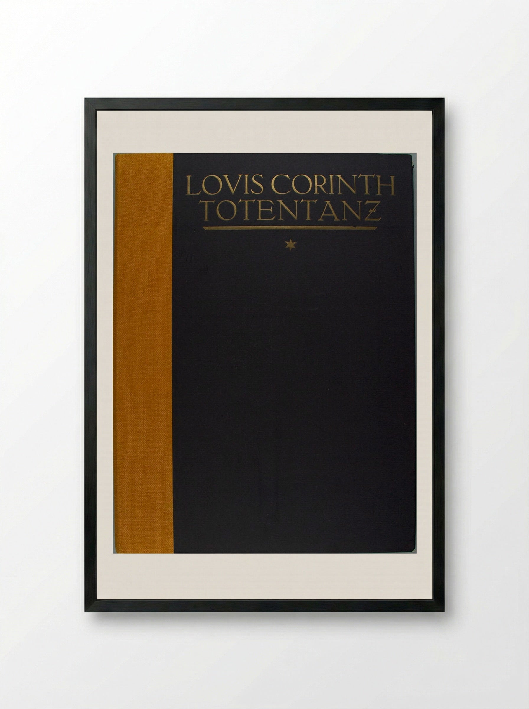Totentanz (Dance of Death) Portfolio Cover - Lovis Corinth - Framed Print Black