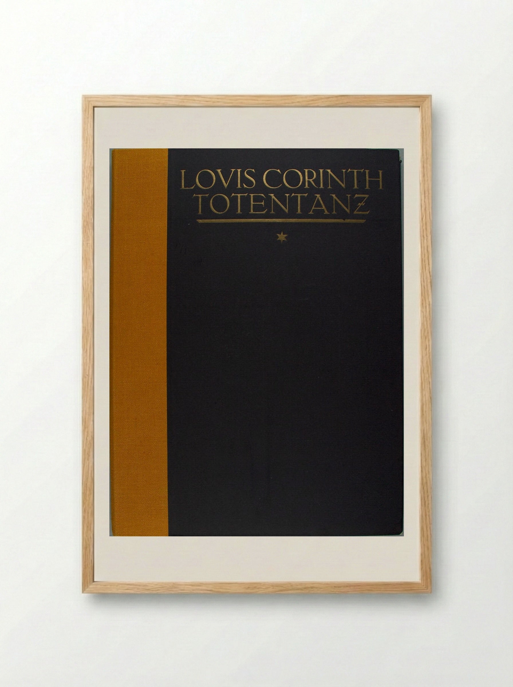 Totentanz (Dance of Death) Portfolio Cover - Lovis Corinth - Framed Print Wood