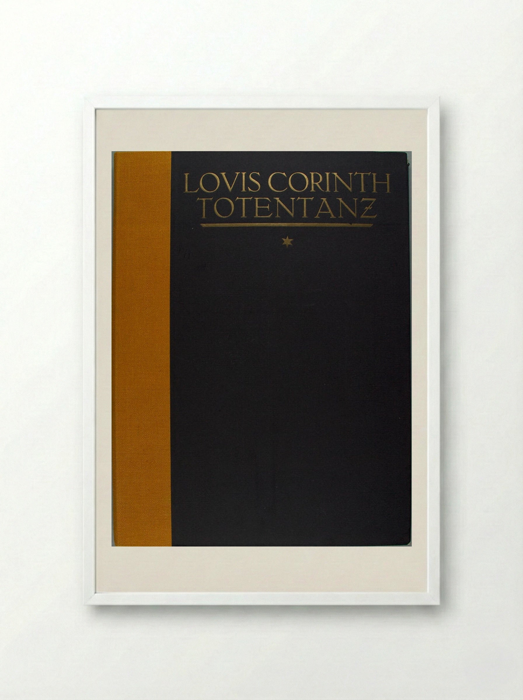 Totentanz (Dance of Death) Portfolio Cover - Lovis Corinth - Framed Print White
