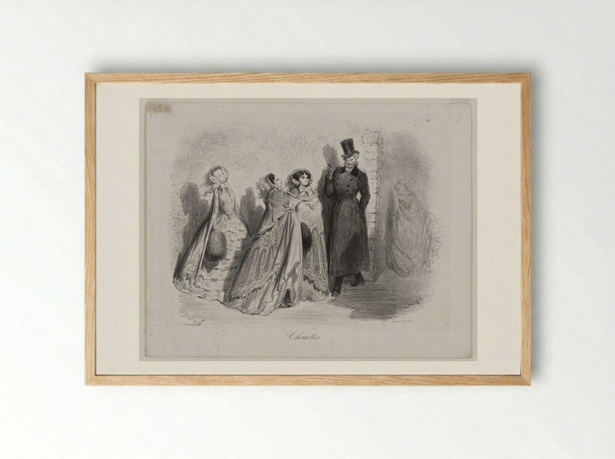 Chouettes (Owls) - Gustave Doré - Framed Print Wood